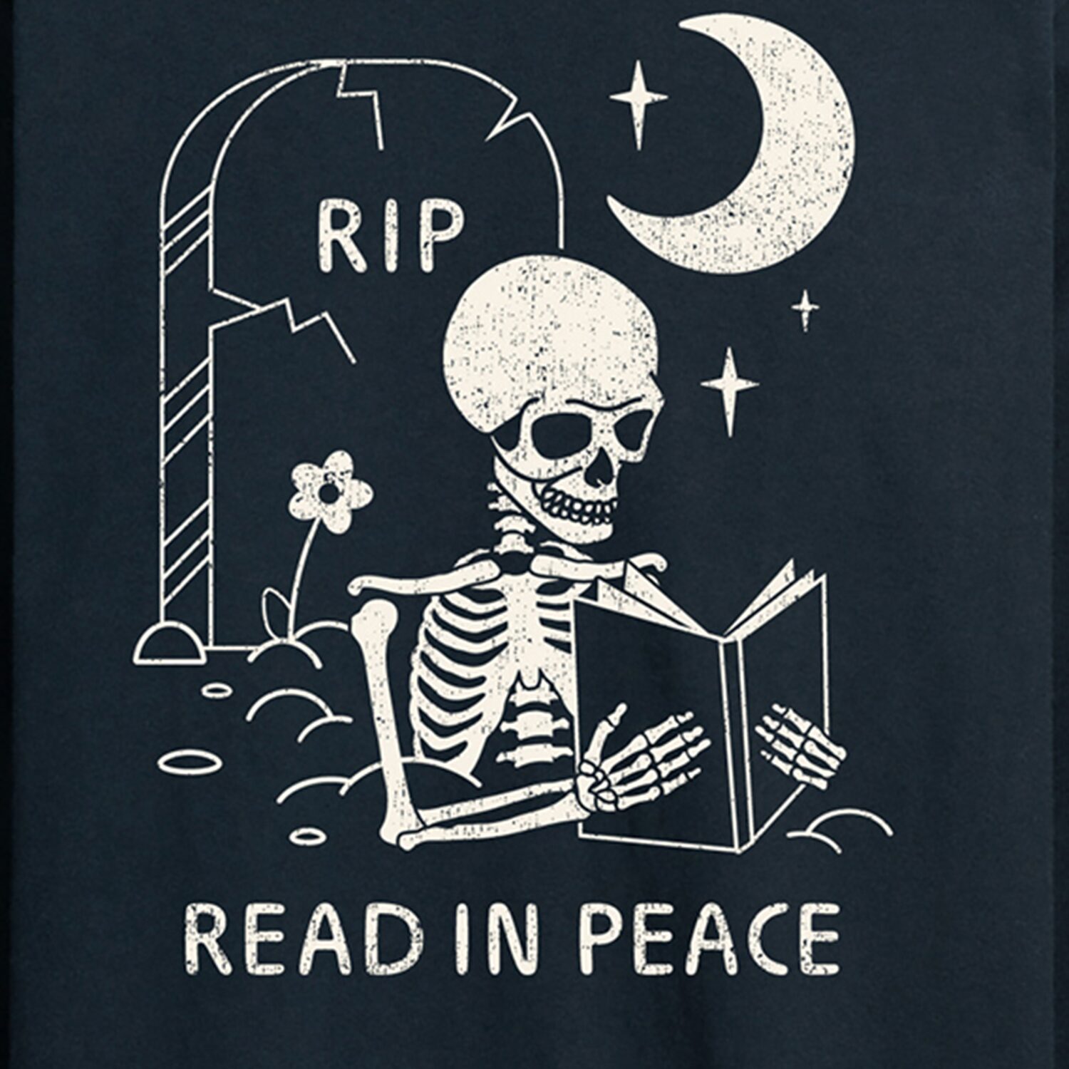 Read Peace Skeleton Halloween Mens Crew Neck Long Sleeve Regular Fit Big and Tall Graphic T-Shirt