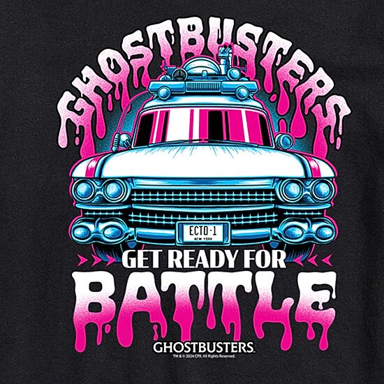 Ghostbusters Ready For Battle Mens Crew Neck Short Sleeve Regular Fit Ghostbusters Big and Tall Graphic T-Shirt