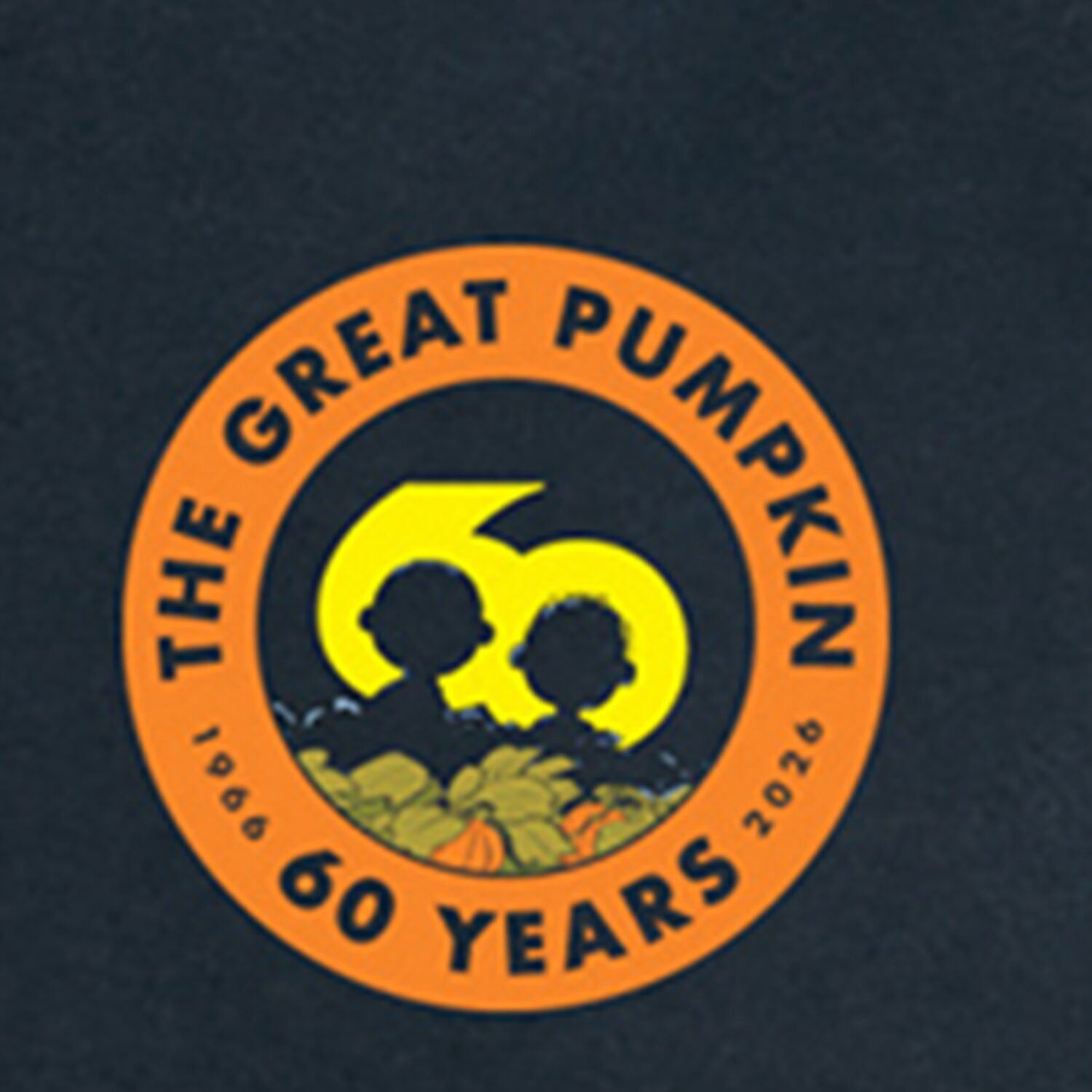 Great Pumpkin 60th Halloween Mens Crew Neck Long Sleeve Regular Fit Peanuts Big and Tall Graphic T-Shirt
