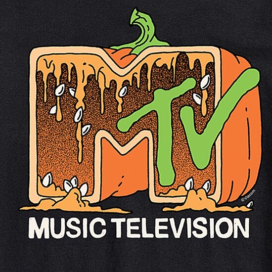 Halloween Pumpkins Mens Crew Neck Short Sleeve Regular Fit MTV Big and Tall Graphic T-Shirt