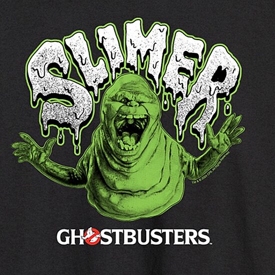 Ghost Busters Slimer Mens Crew Neck Long Sleeve Regular Fit Ghostbusters Big and Tall Graphic T-Shirt
