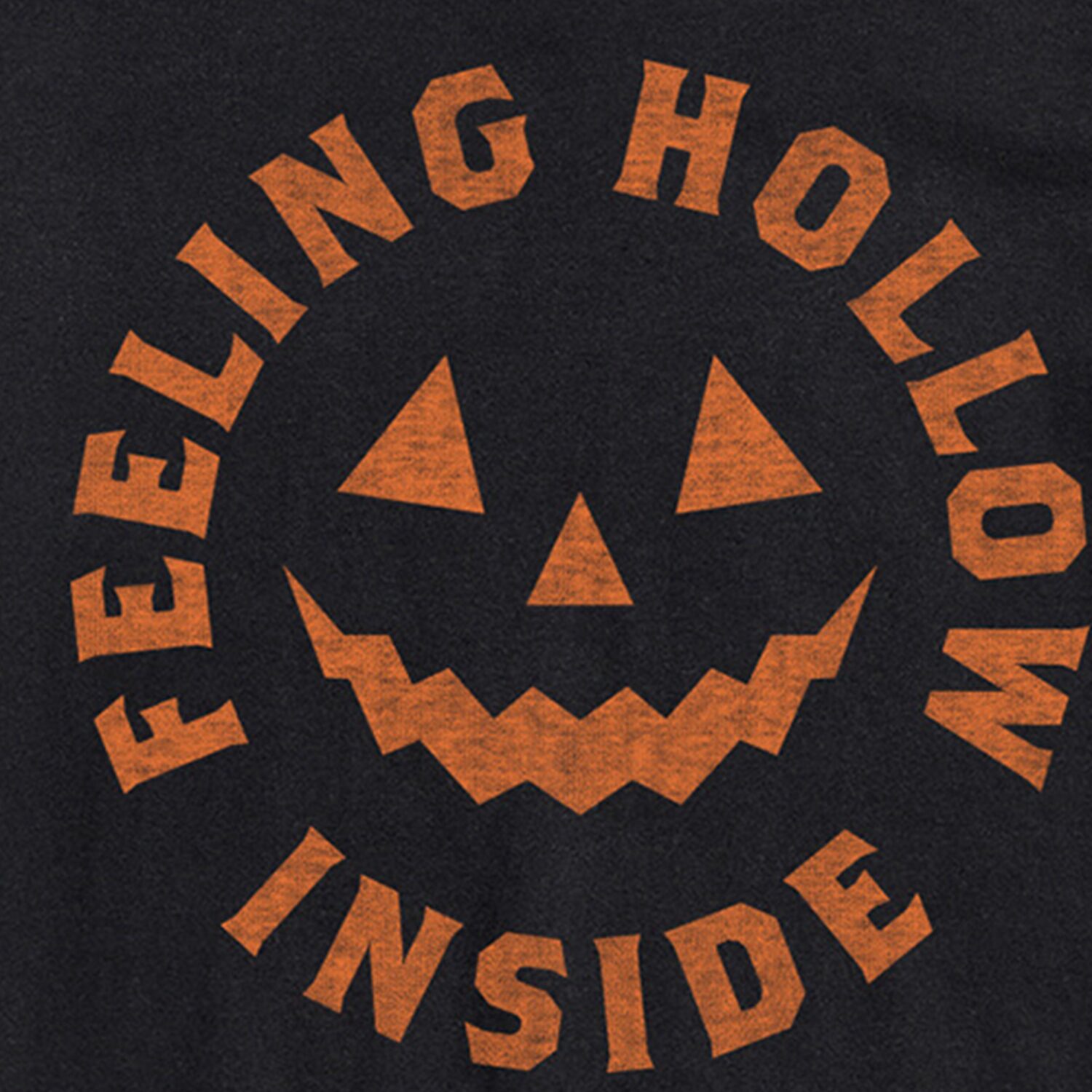 Feeling Hollow Inside Jackolantern Mens Crew Neck Short Sleeve Regular Fit Big and Tall Graphic T-Shirt