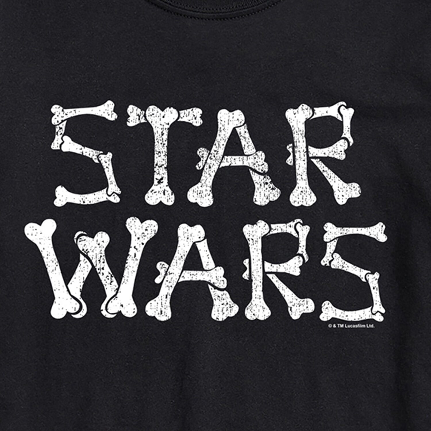 Bones Logo Mens Crew Neck Short Sleeve Regular Fit Star Wars Big and Tall Graphic T-Shirt