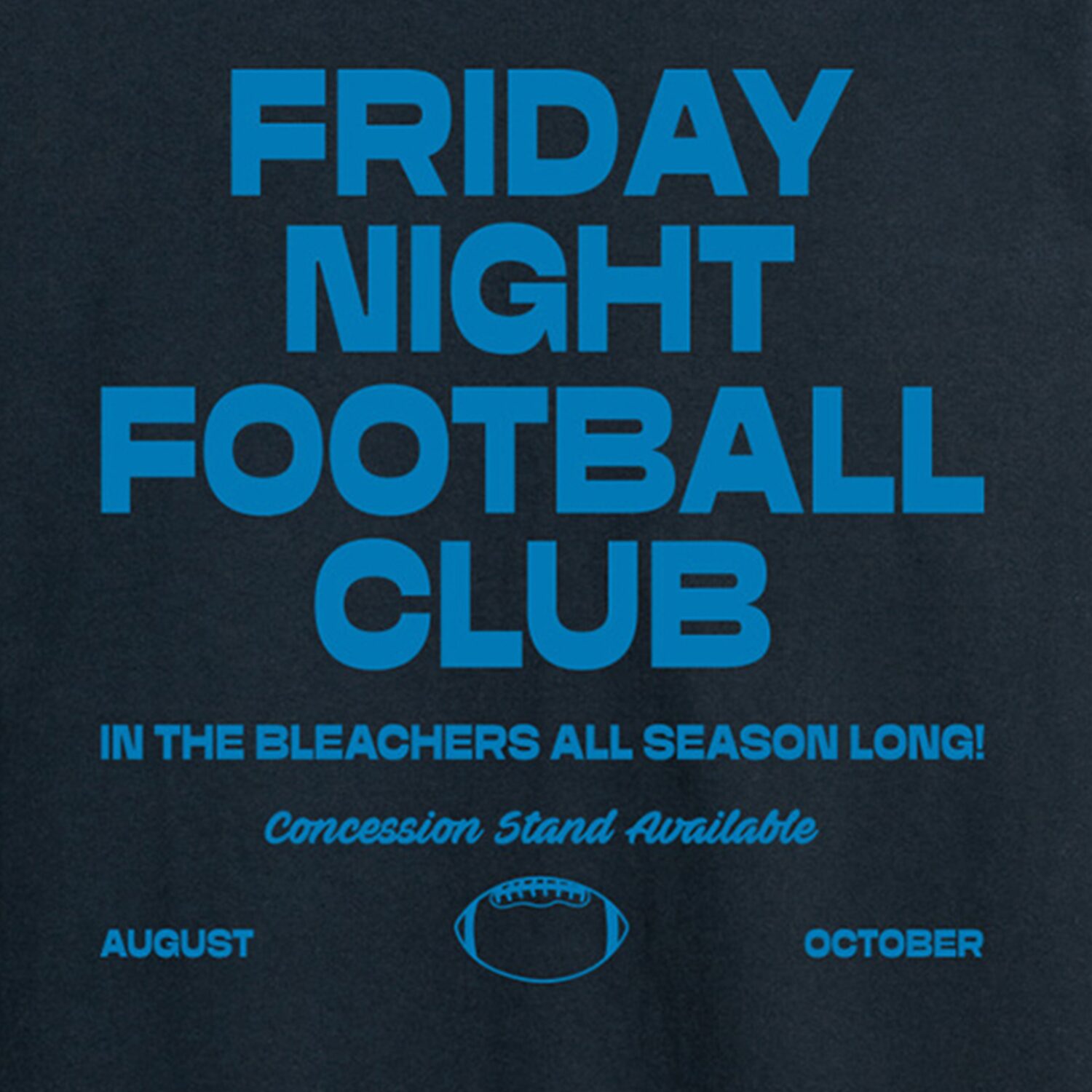Friday Night Footbal Mens Crew Neck Long Sleeve Regular Fit Big and Tall Graphic T-Shirt
