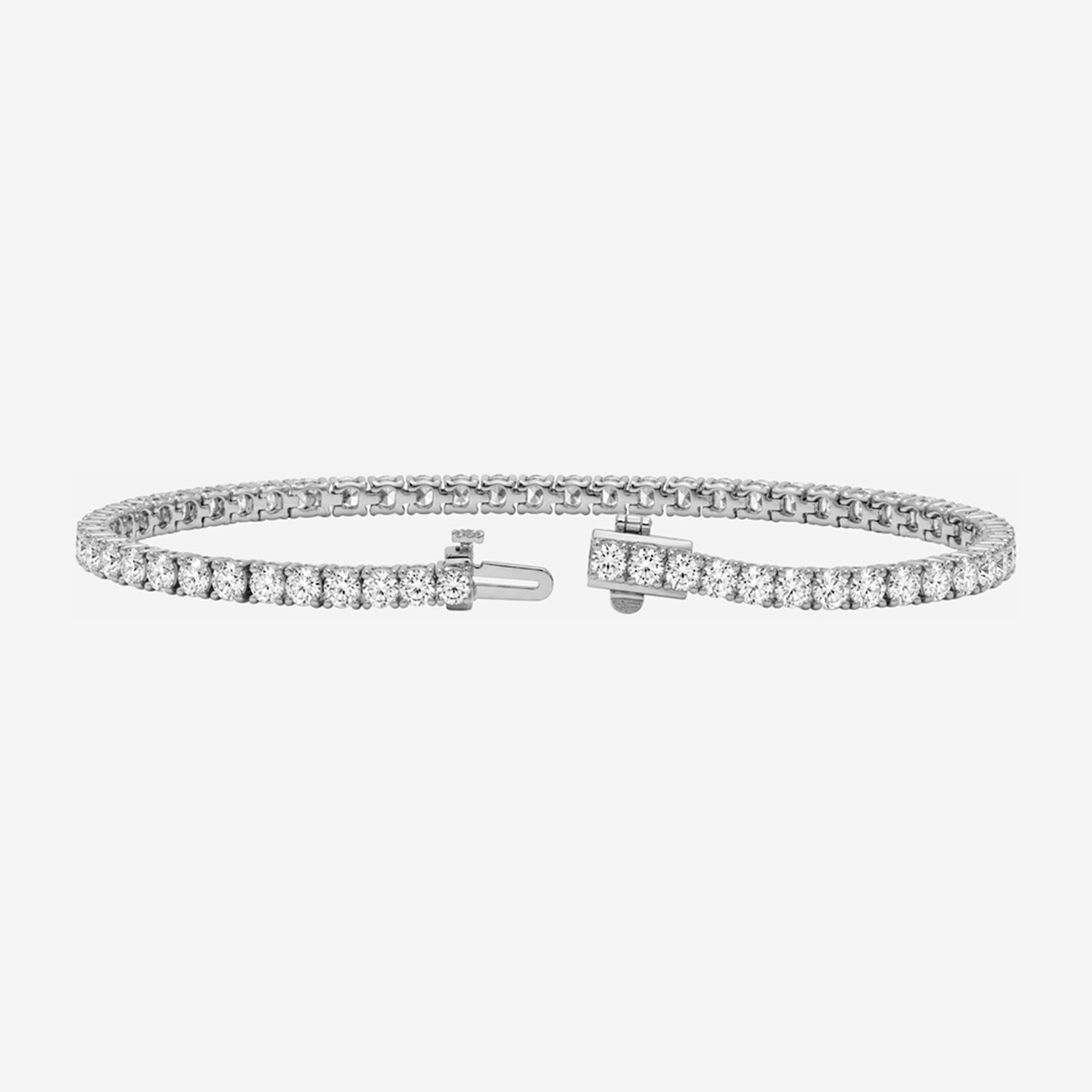 Limited Quantities! Womens 7 Ct.T.W. Lab Grown White Diamond Sterling Silver Tennis Bracelet