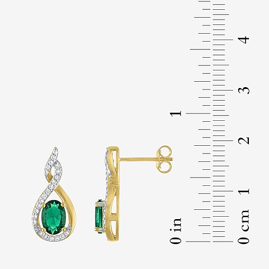 Gemstone 14K Gold Over Brass 2-pc. Oval Jewelry Set