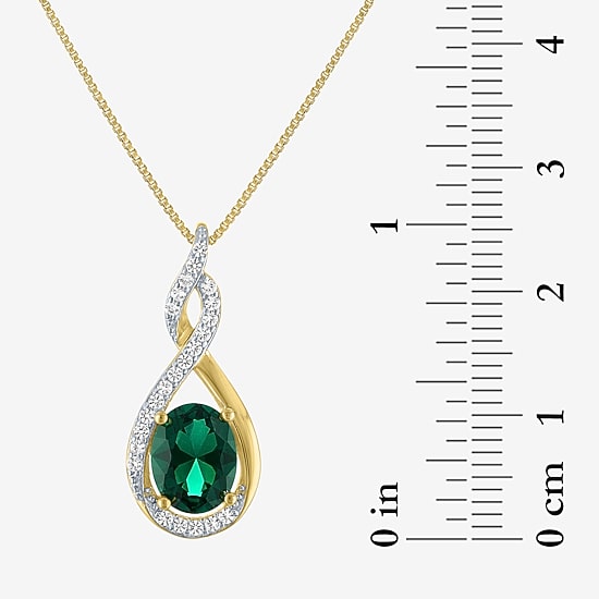 Gemstone 14K Gold Over Brass 2-pc. Oval Jewelry Set