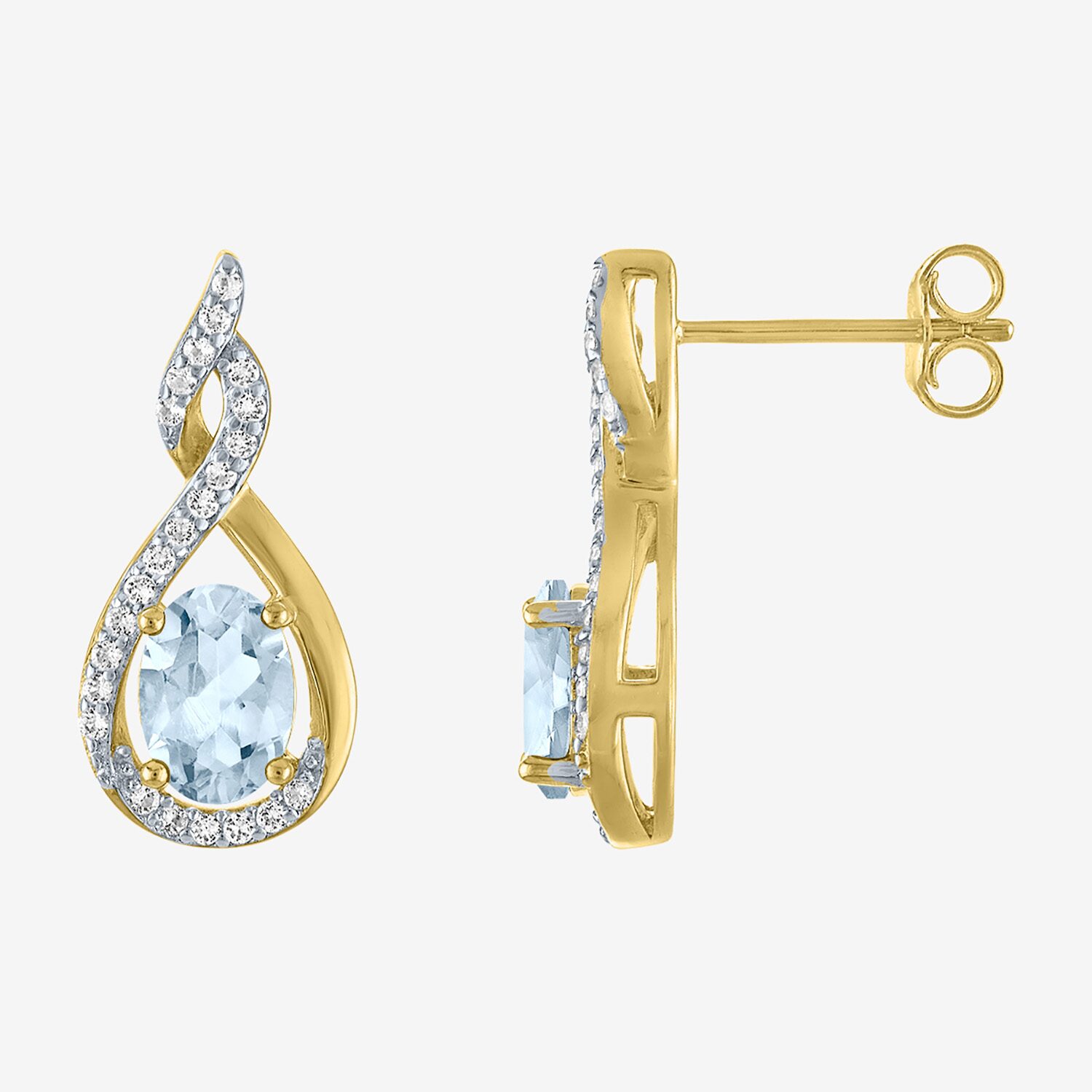 Gemstone 14K Gold Over Brass 2-pc. Oval Jewelry Set