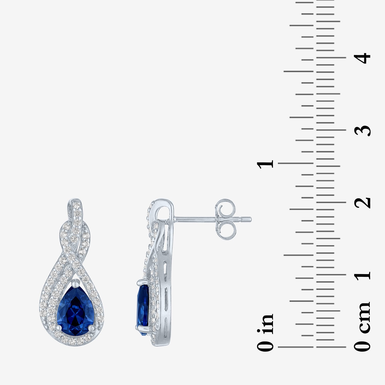 Gemstone Pure Silver over Brass 2-pc. Pear Jewelry Set