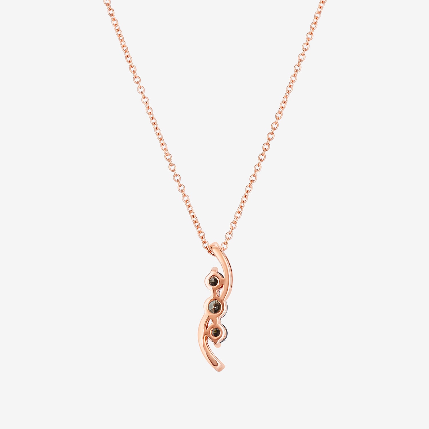 Le Vian Grand Sample Sale Le Vian Grand Sample Sale Womens 1/3 CT. T.W. Natural Brown Diamond 14K Rose Gold 18 Inch Pendant Necklace