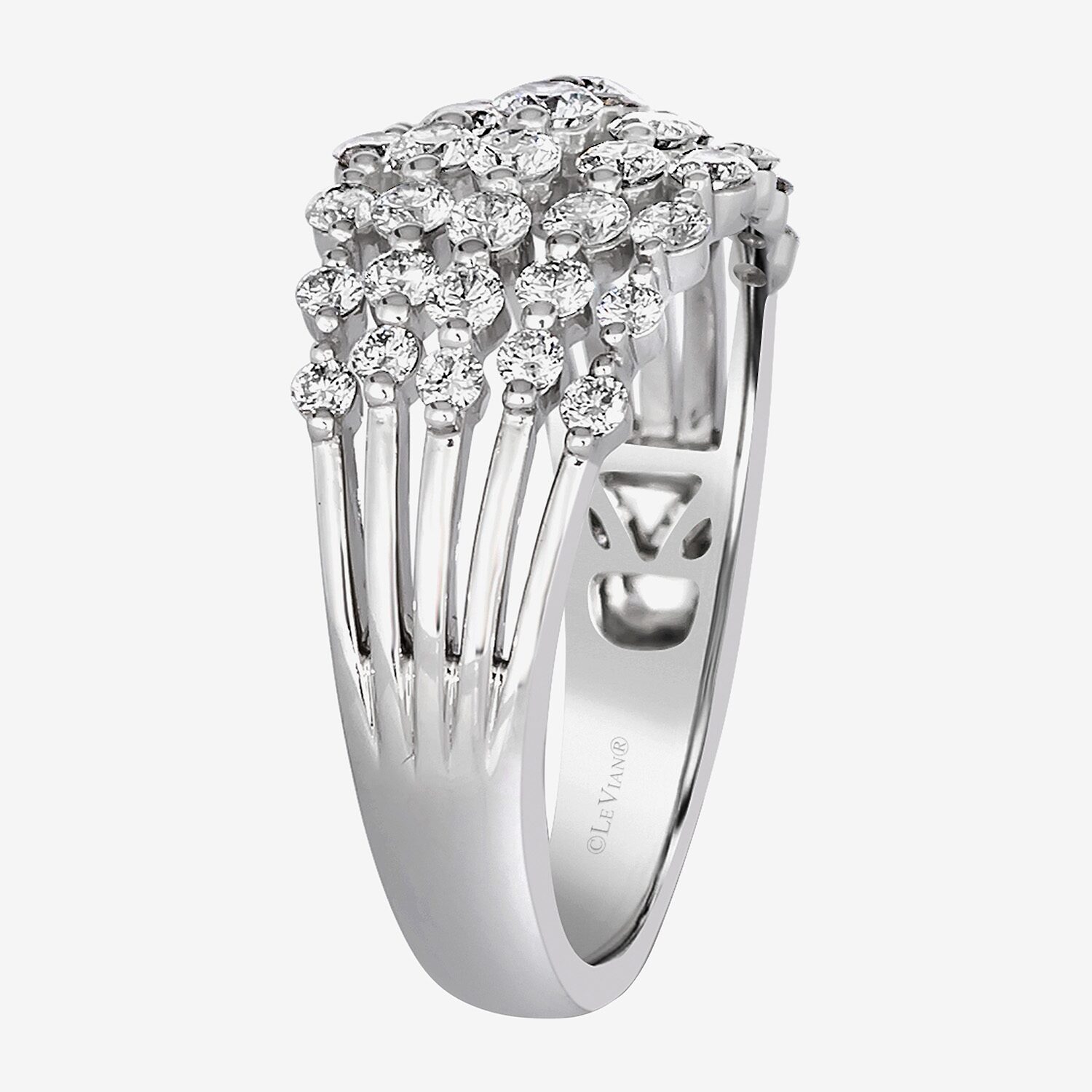 Le Vian Grand Sample Sale Le Vian Grand Sample Sale Womens 1 CT. T.W. Natural White Diamond Platinum Cocktail Ring