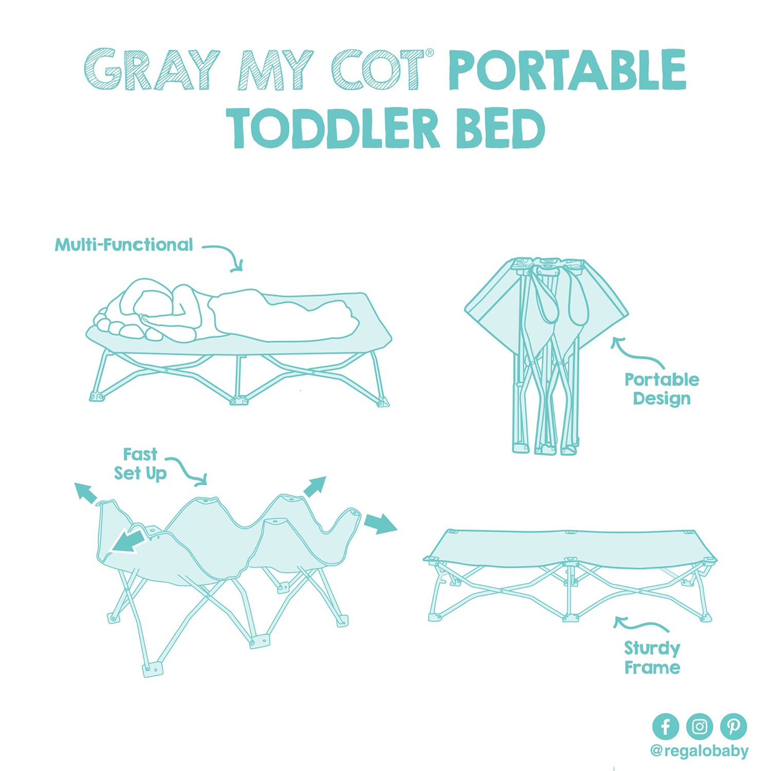 Regalo Toddler Bed