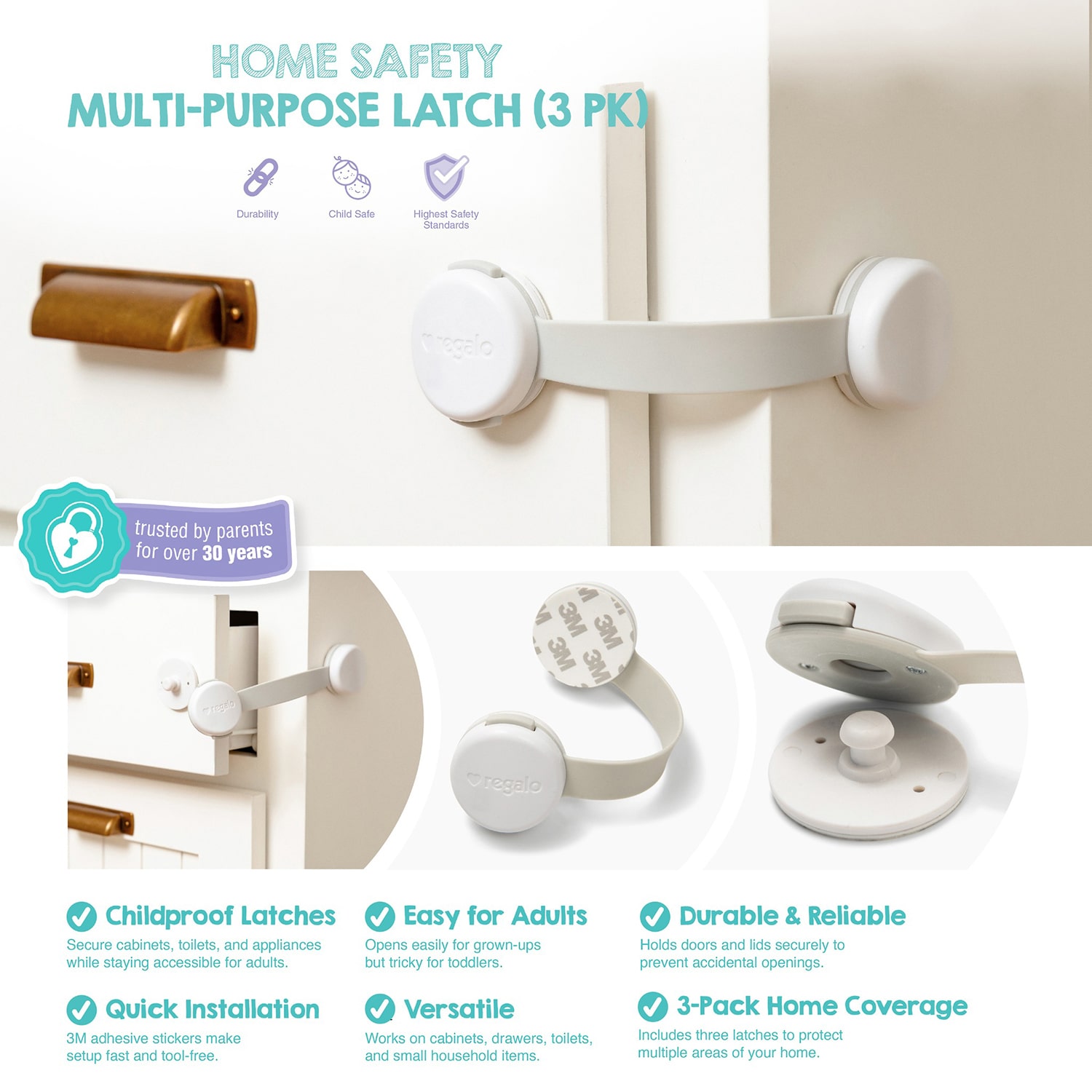 Regalo 3-pc. Safety Lock
