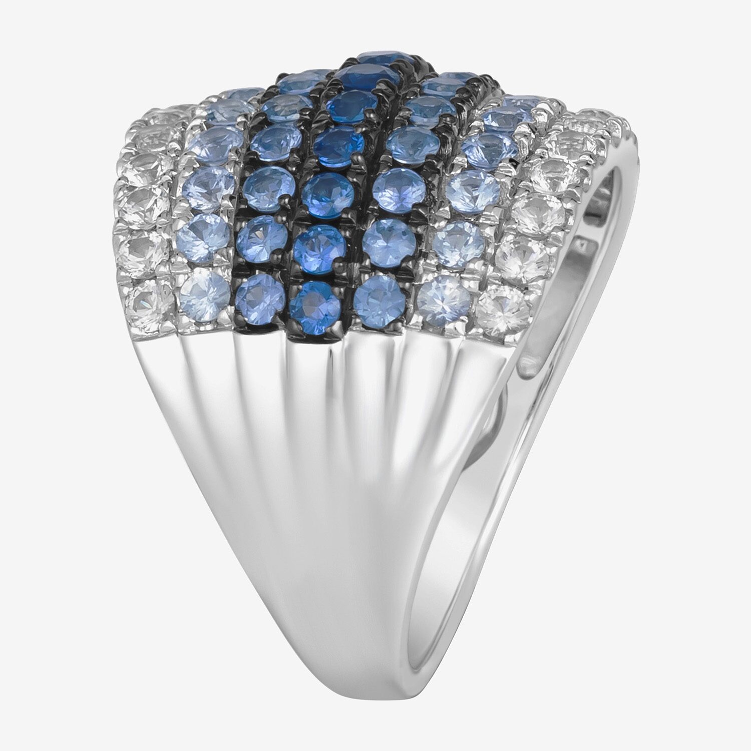 Le Vian Grand Sample Sale Le Vian Grand Sample Sale Womens Genuine Blue Sapphire 14K White Gold Cocktail Ring