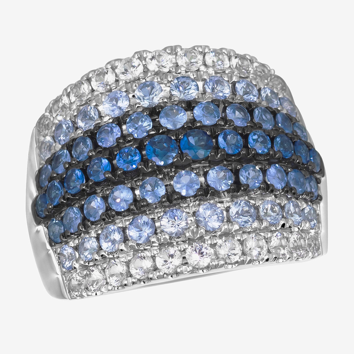 Le Vian Grand Sample Sale Le Vian Grand Sample Sale Womens Genuine Blue Sapphire 14K White Gold Cocktail Ring