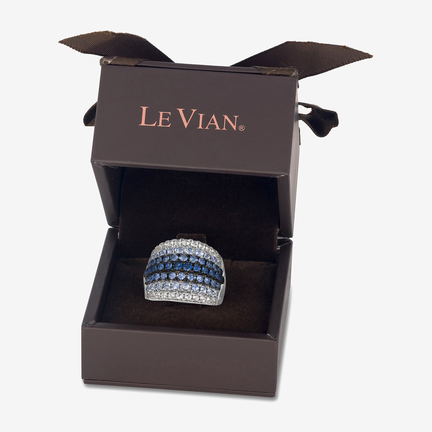 Le Vian Grand Sample Sale Le Vian Grand Sample Sale Womens Genuine Blue Sapphire 14K White Gold Cocktail Ring