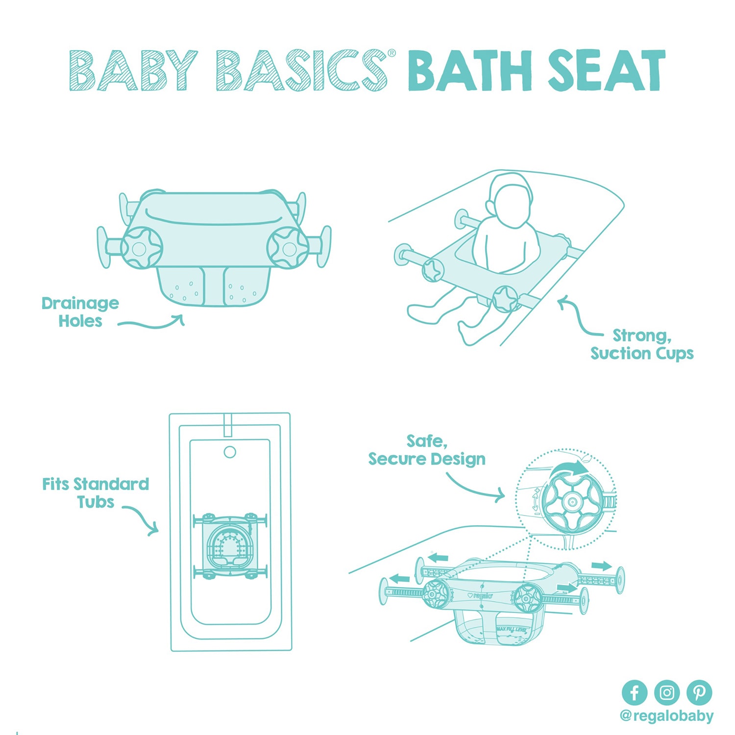 Regalo Baby Bath Tub