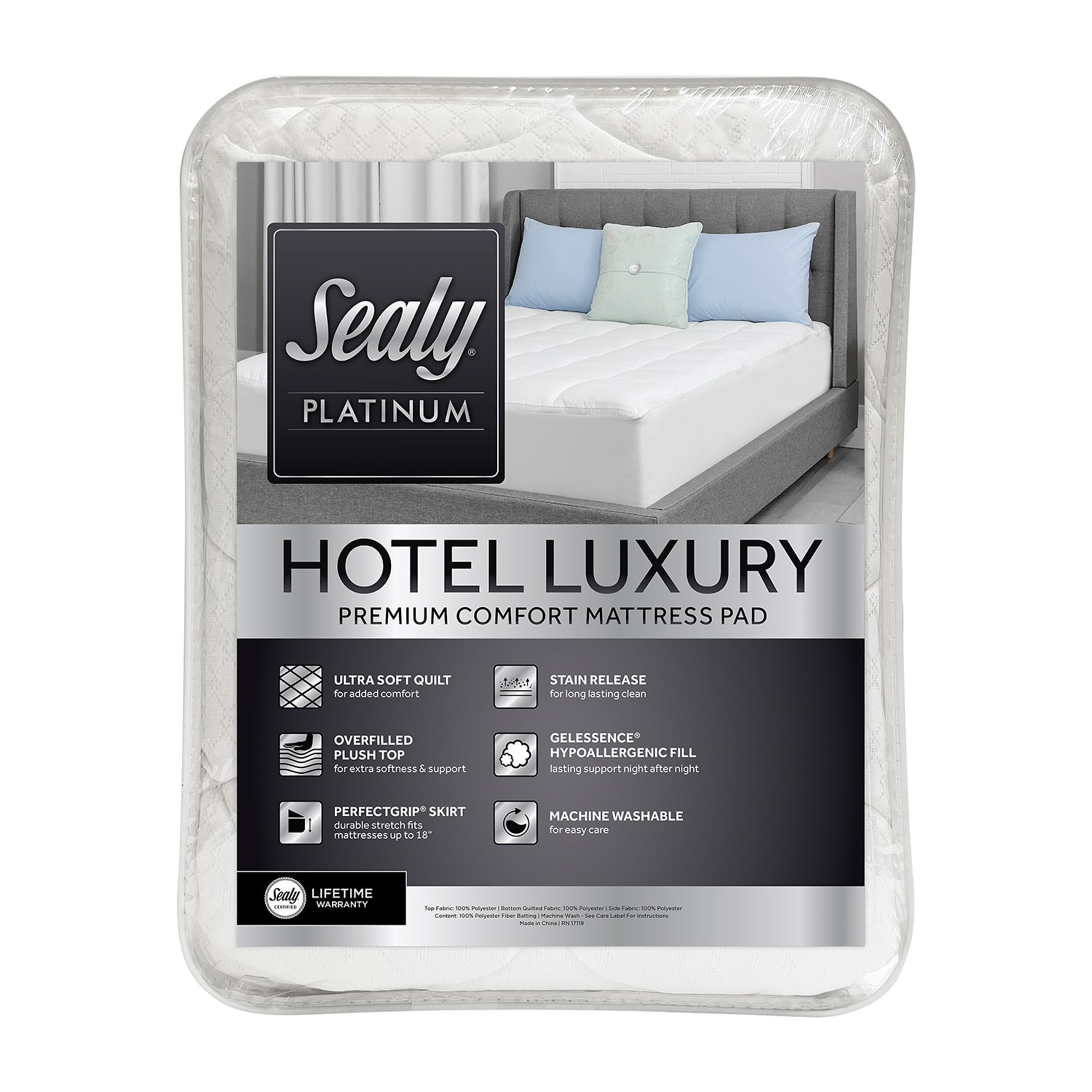 Sealy® Hotel Luxury Mattress Pad