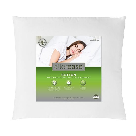 Allerease Solid Euro Pillow Insert 2-Pack