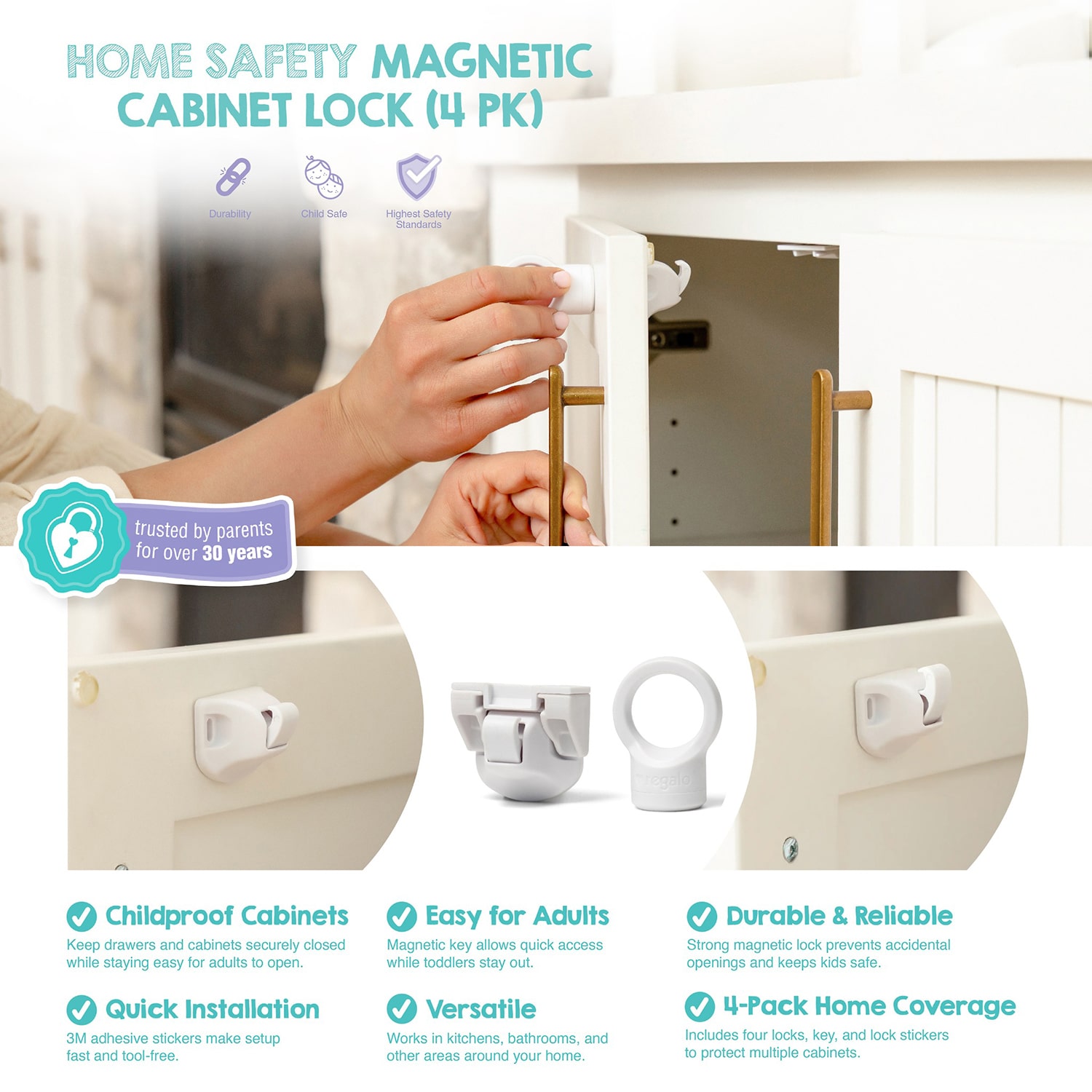 Regalo 4-pc. Safety Lock