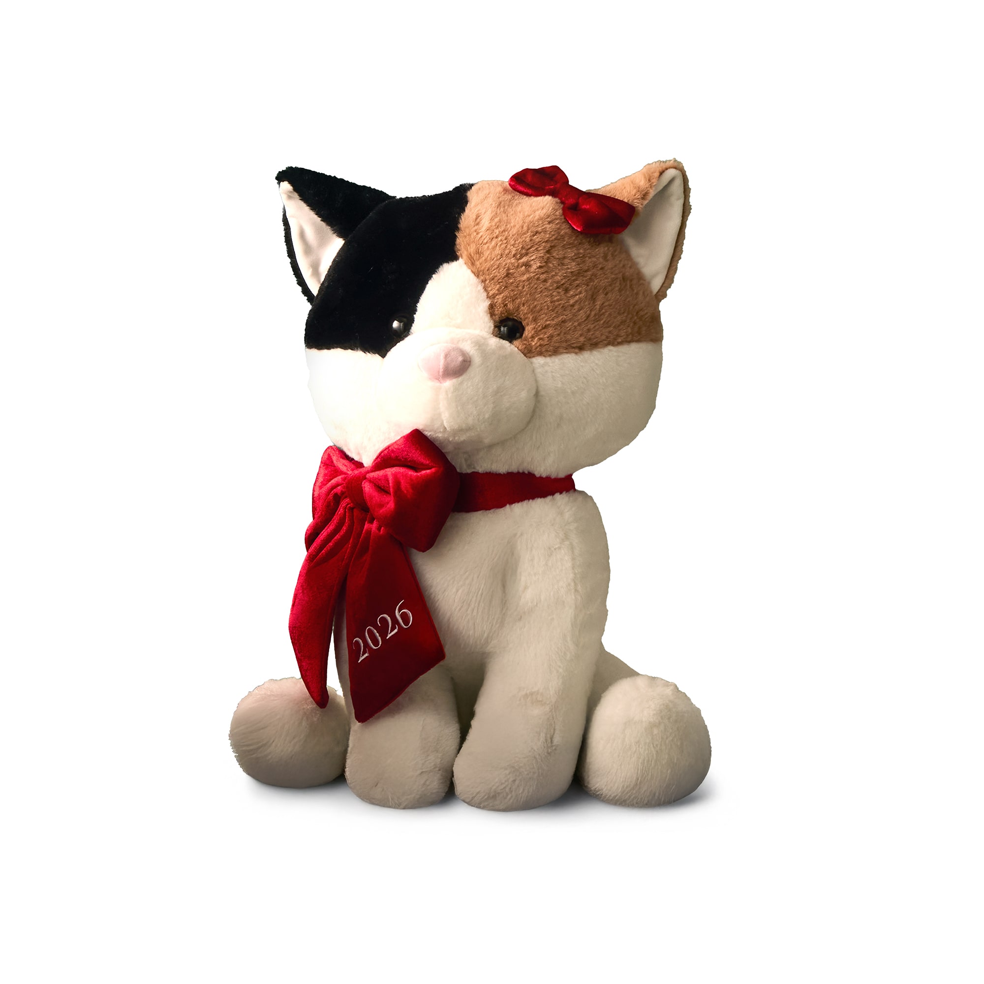 North Pole Trading Co. Merrie The Cat Holiday Stuffed Animal
