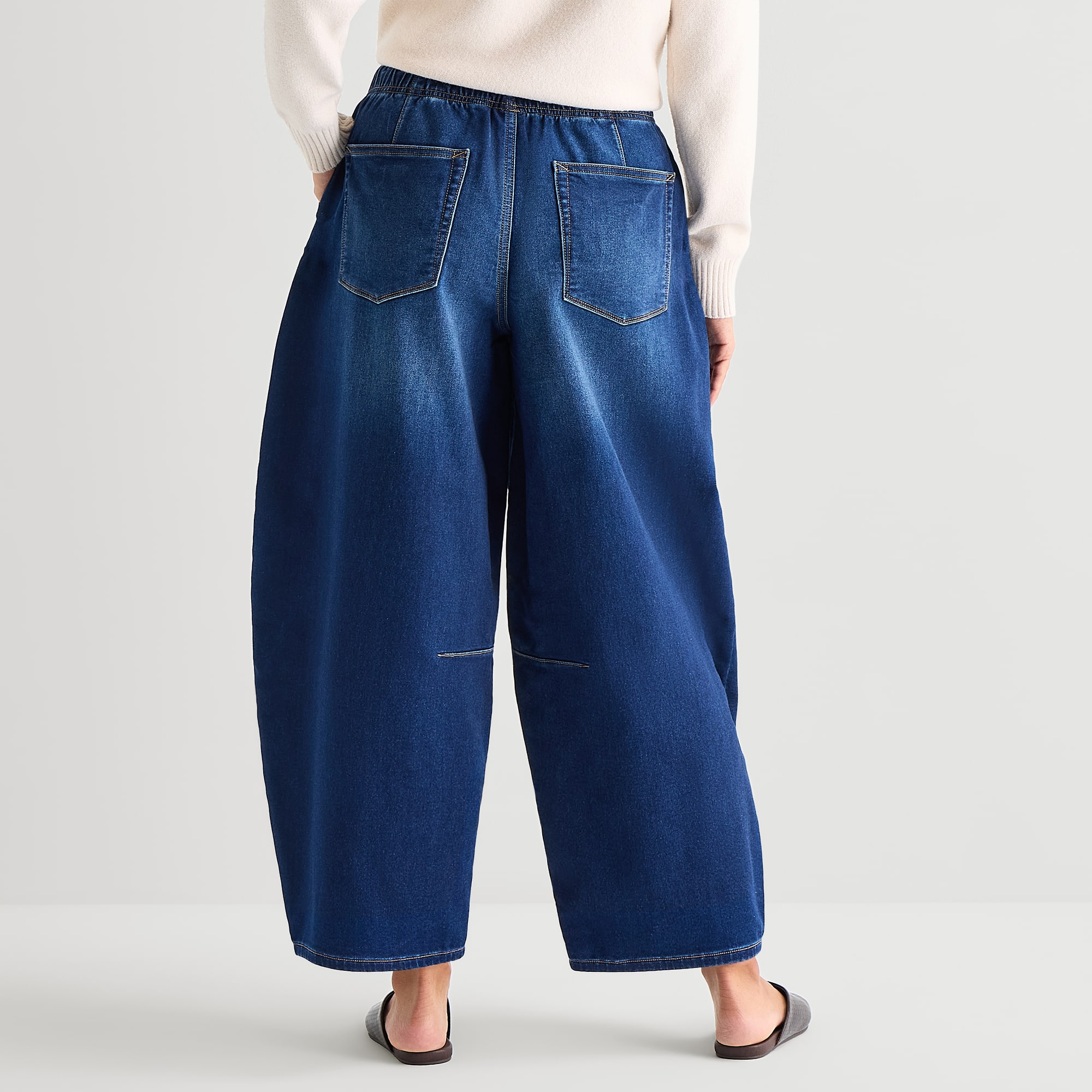 A.N.A Womens High Rise Barrel Jean