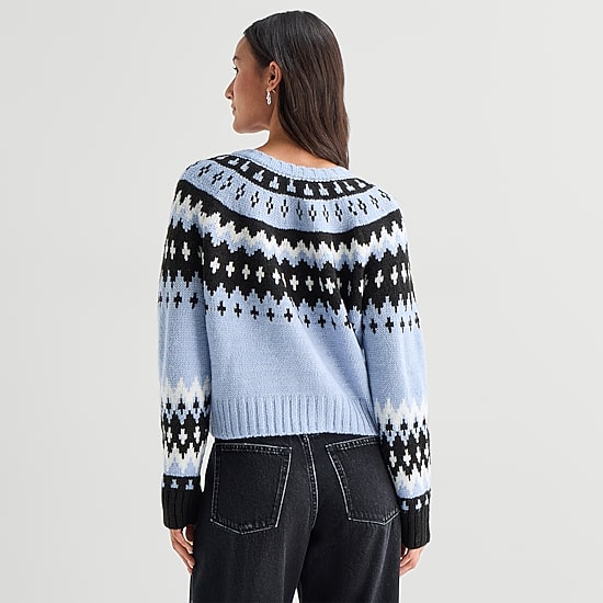 A.N.A Womens Crew Neck Long Sleeve Embellished Button Cardigan
