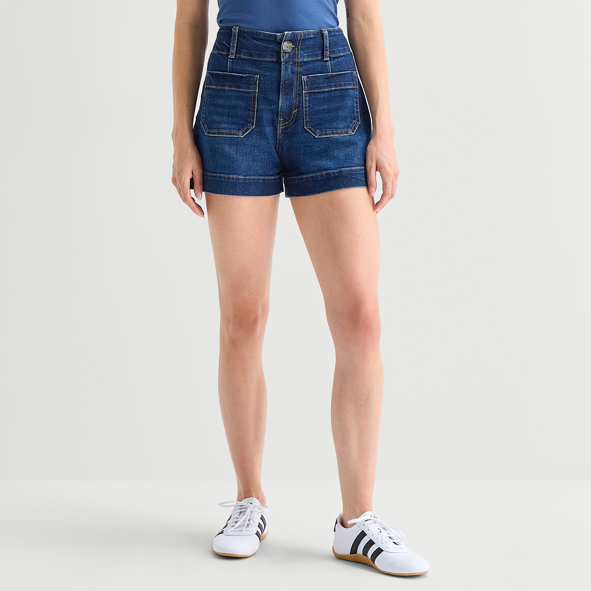 A.N.A Patch Pocket Womens 4" Highest Rise Denim Short