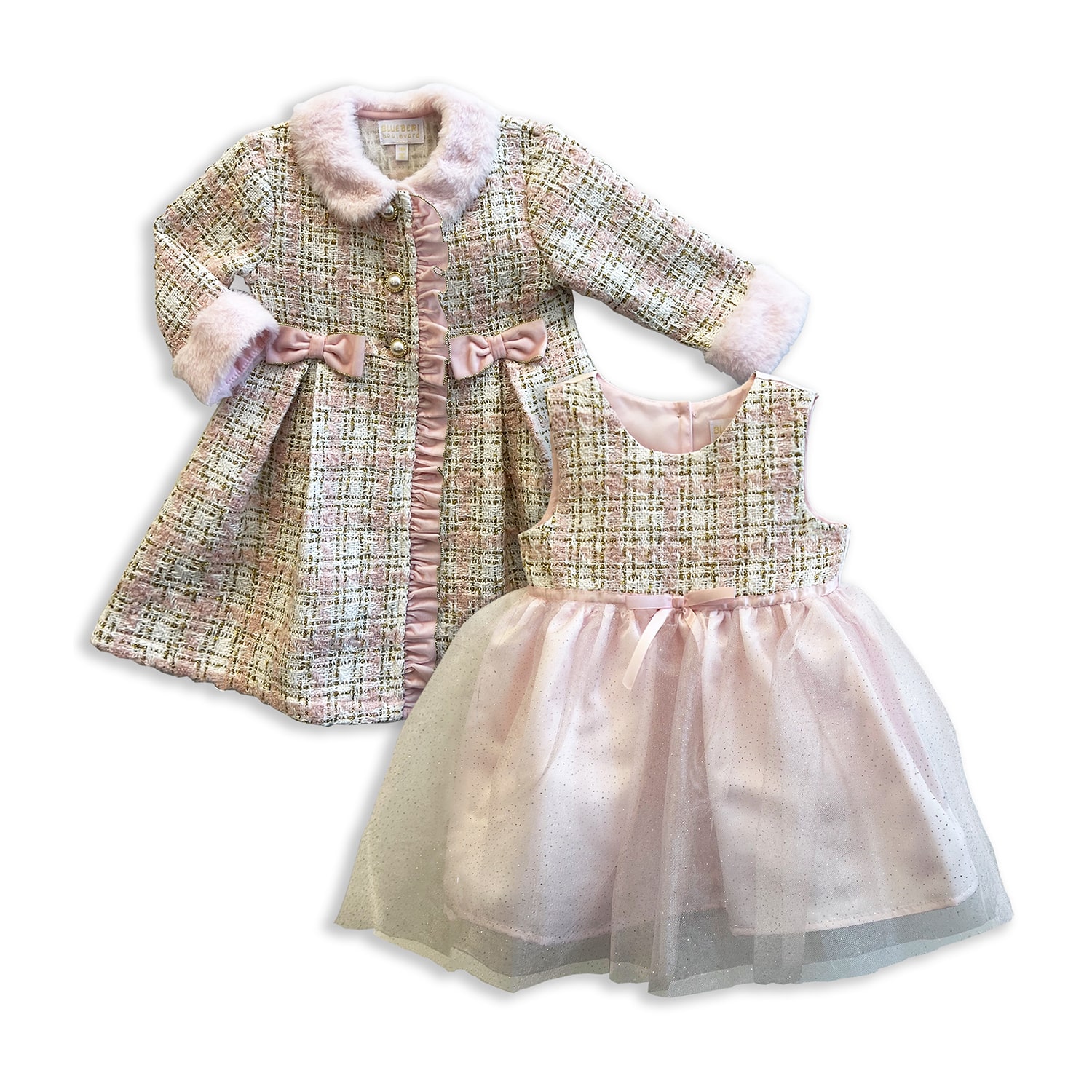 Blueberi Boulevard Baby Girls 2-pc. Dress Set