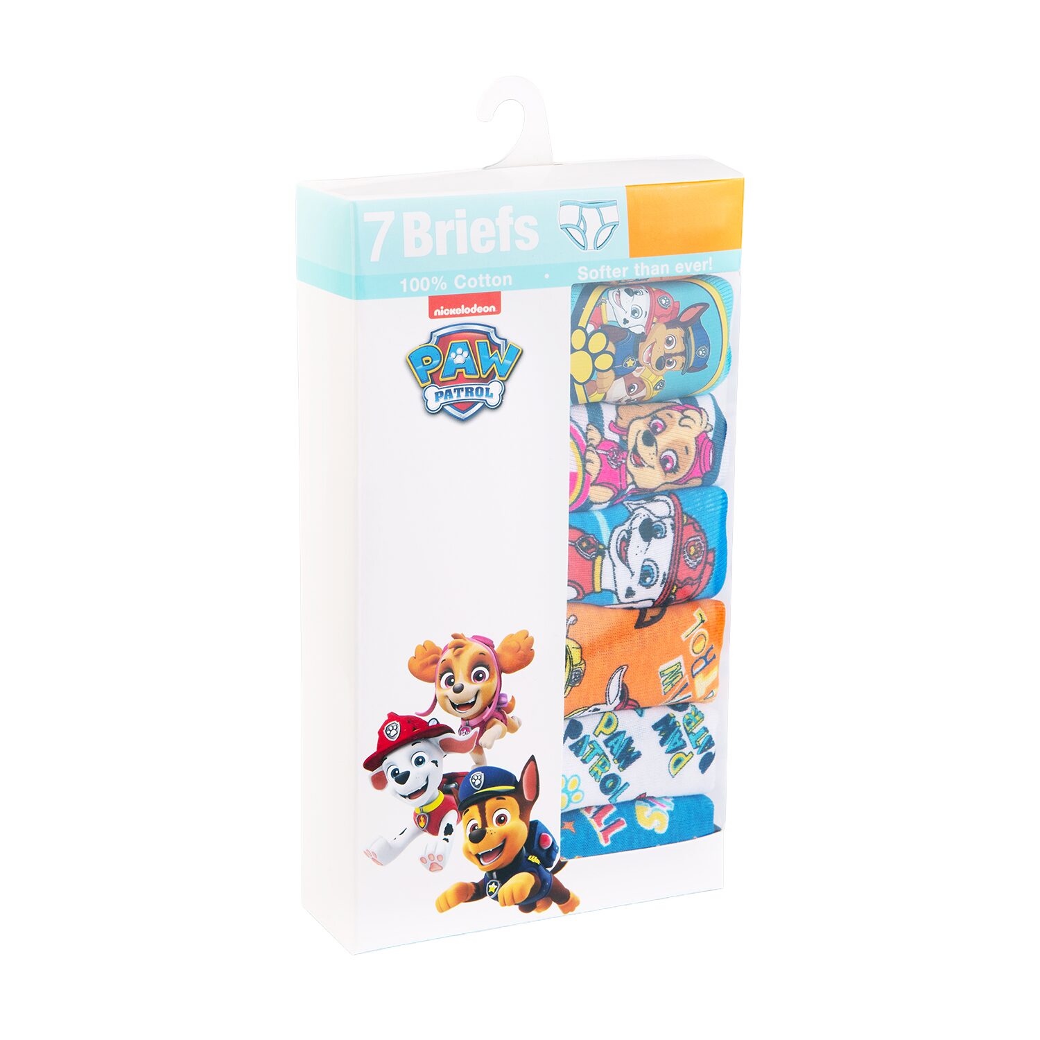 Mens Paw Patrol 7 Pack Briefs Tbup3713