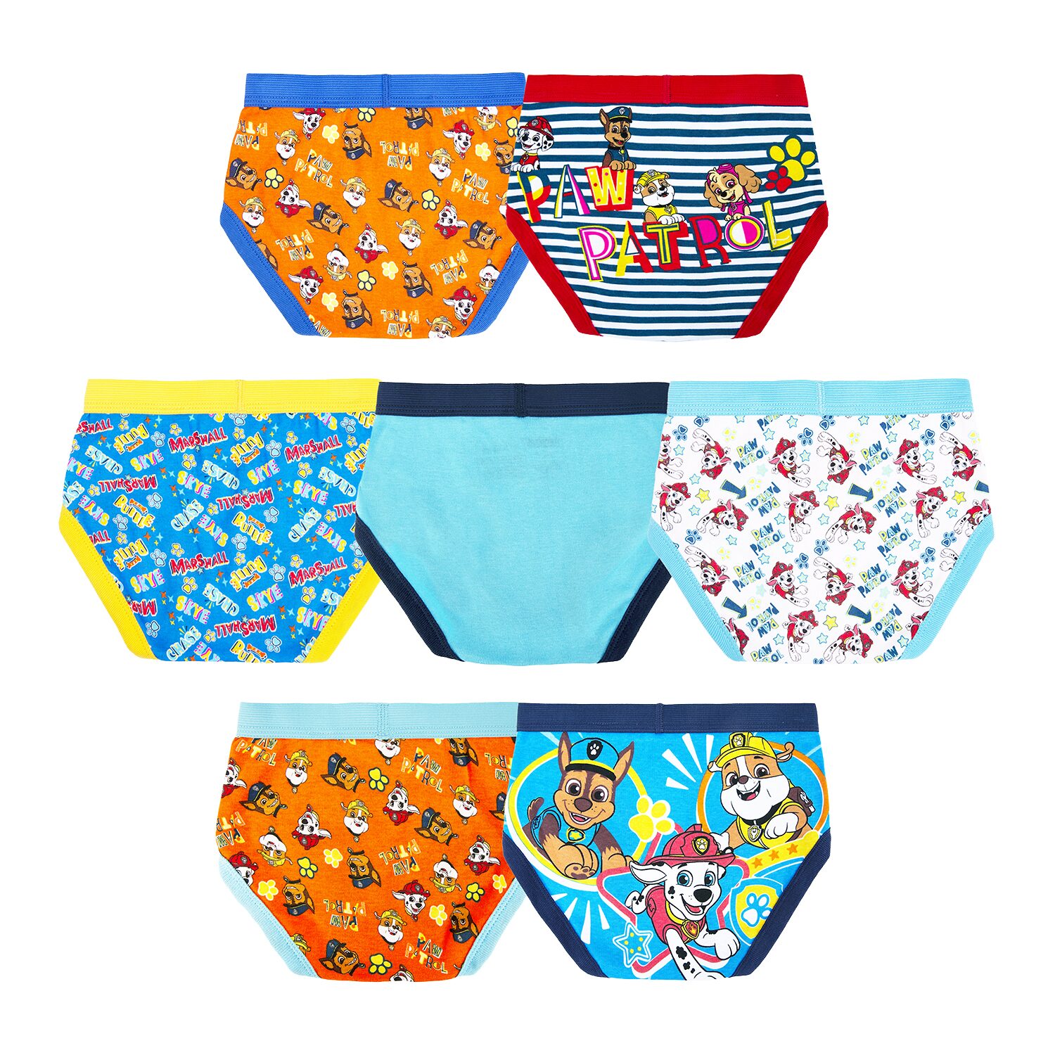 Mens Paw Patrol 7 Pack Briefs Tbup3713