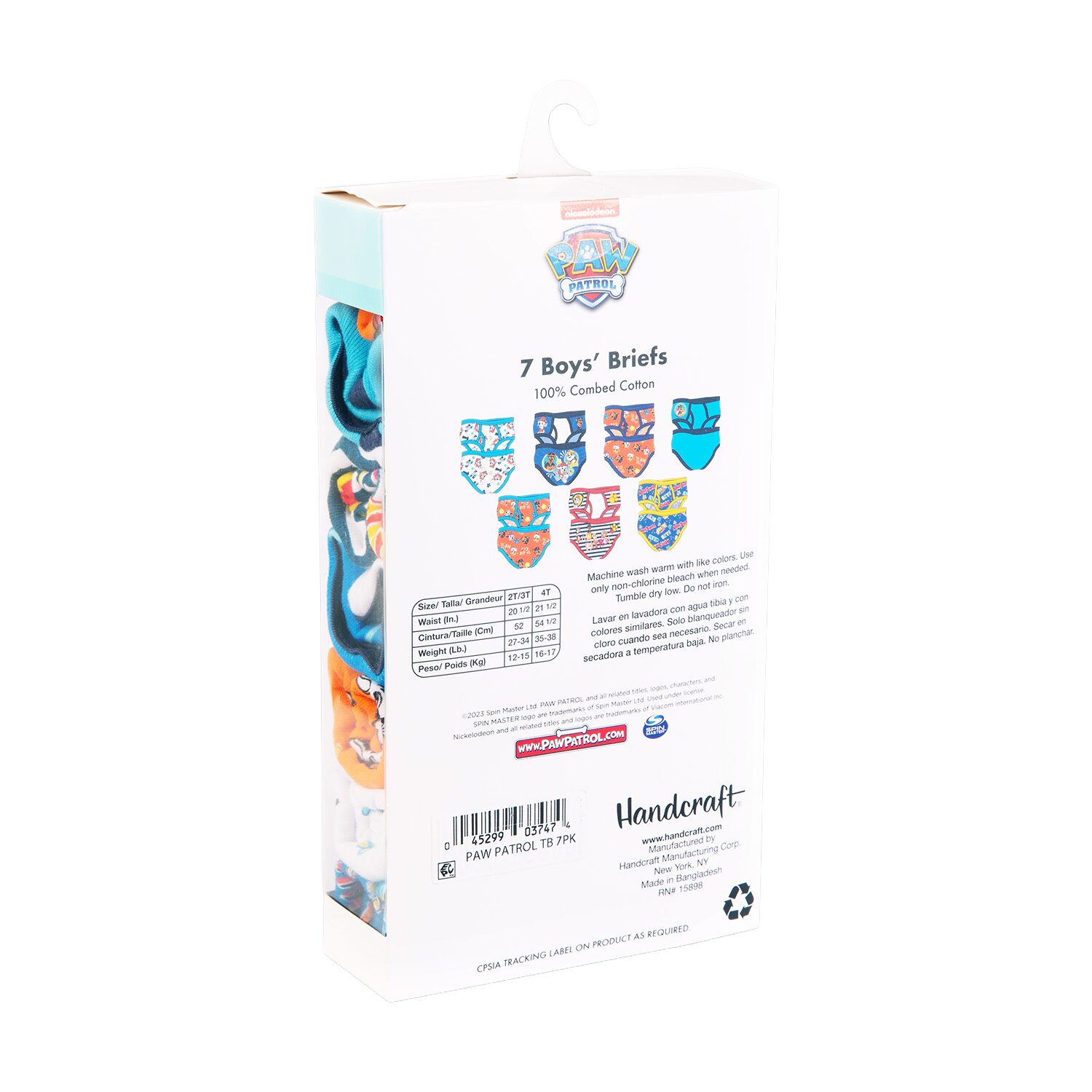 Mens Paw Patrol 7 Pack Briefs Tbup3713
