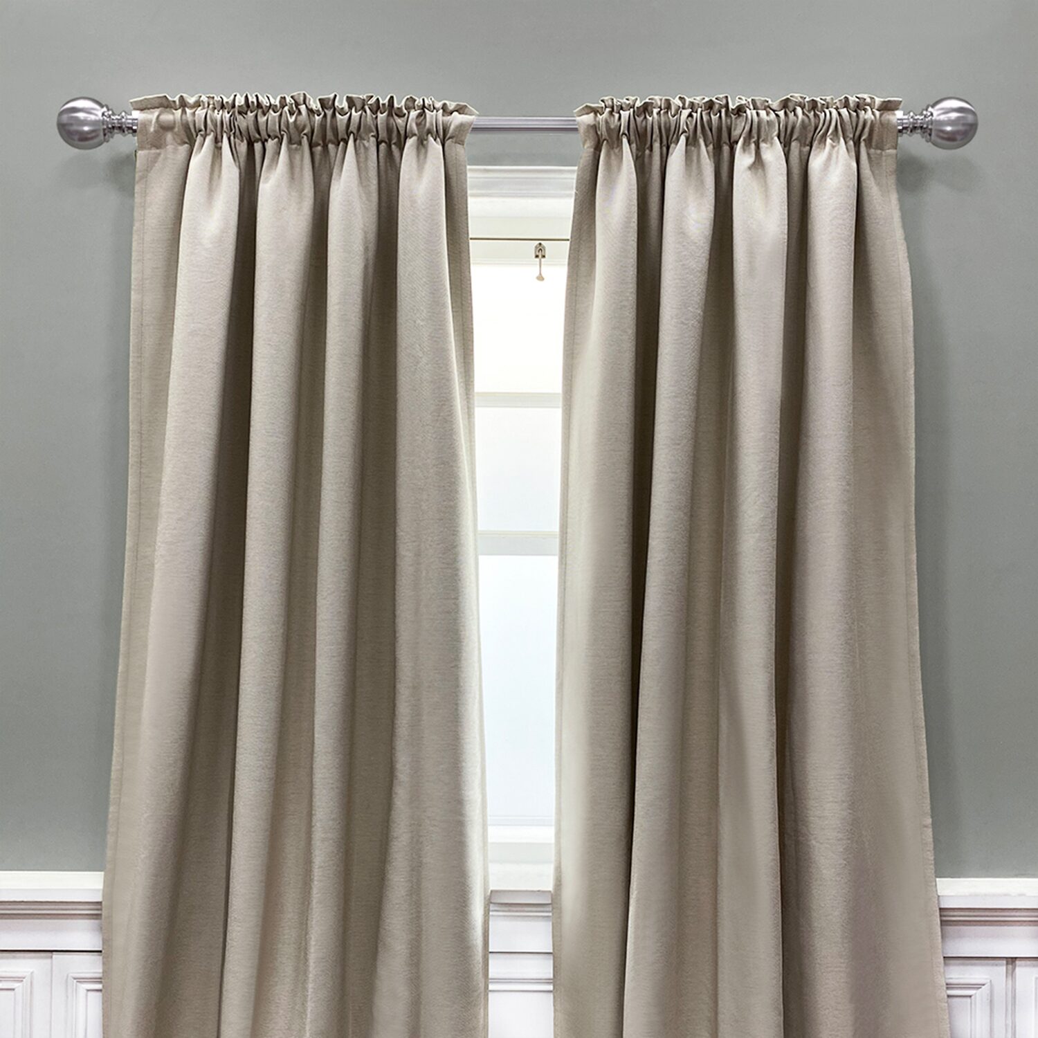 Lumi Home Furnishings 5/8 Adjustable Curtain Rod