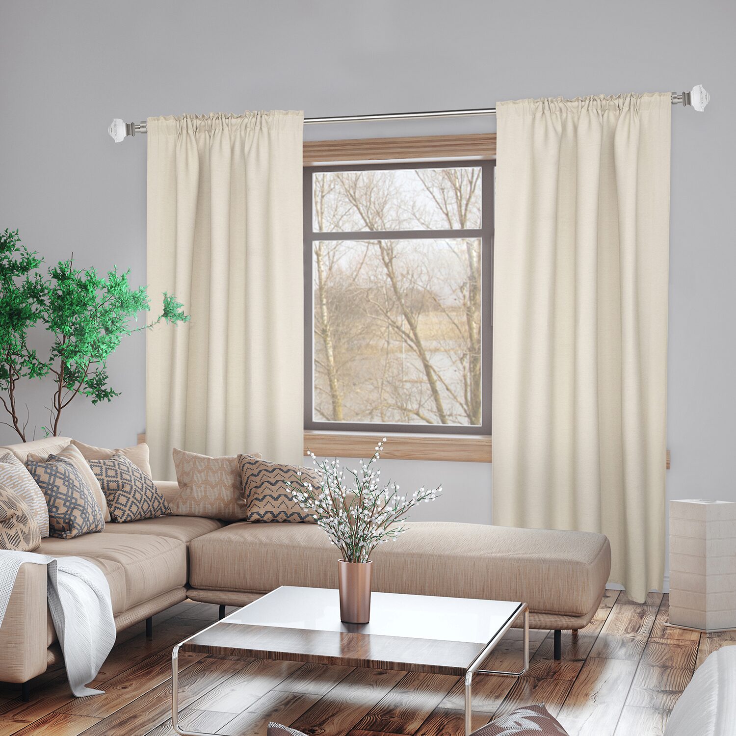 Lumi Home Furnishings IN Adjustable Curtain Rod