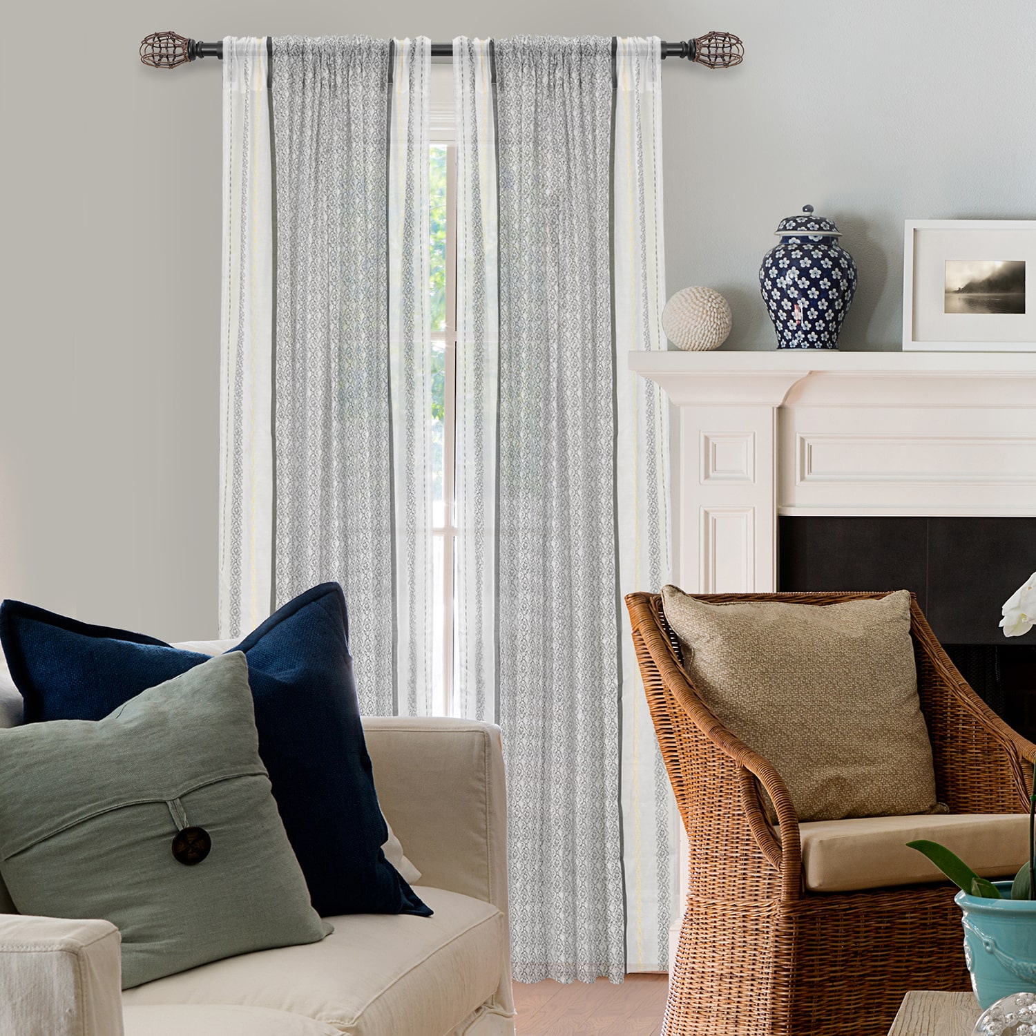 Lumi Home Furnishings 3-pc. Curtain Rod Brackets