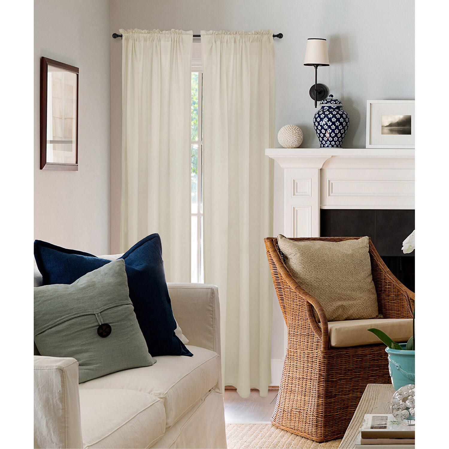 Lumi Home Furnishings 3/4 IN Adjustable Curtain Rod