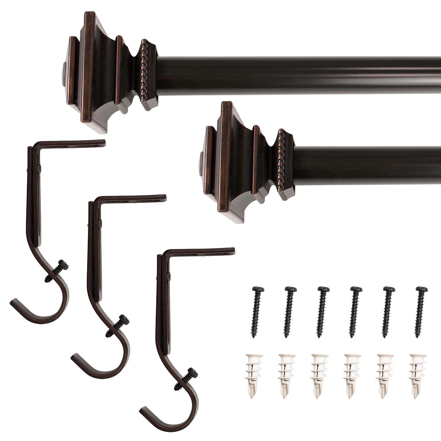 Lumi Home Furnishings Double Curtain Rod
