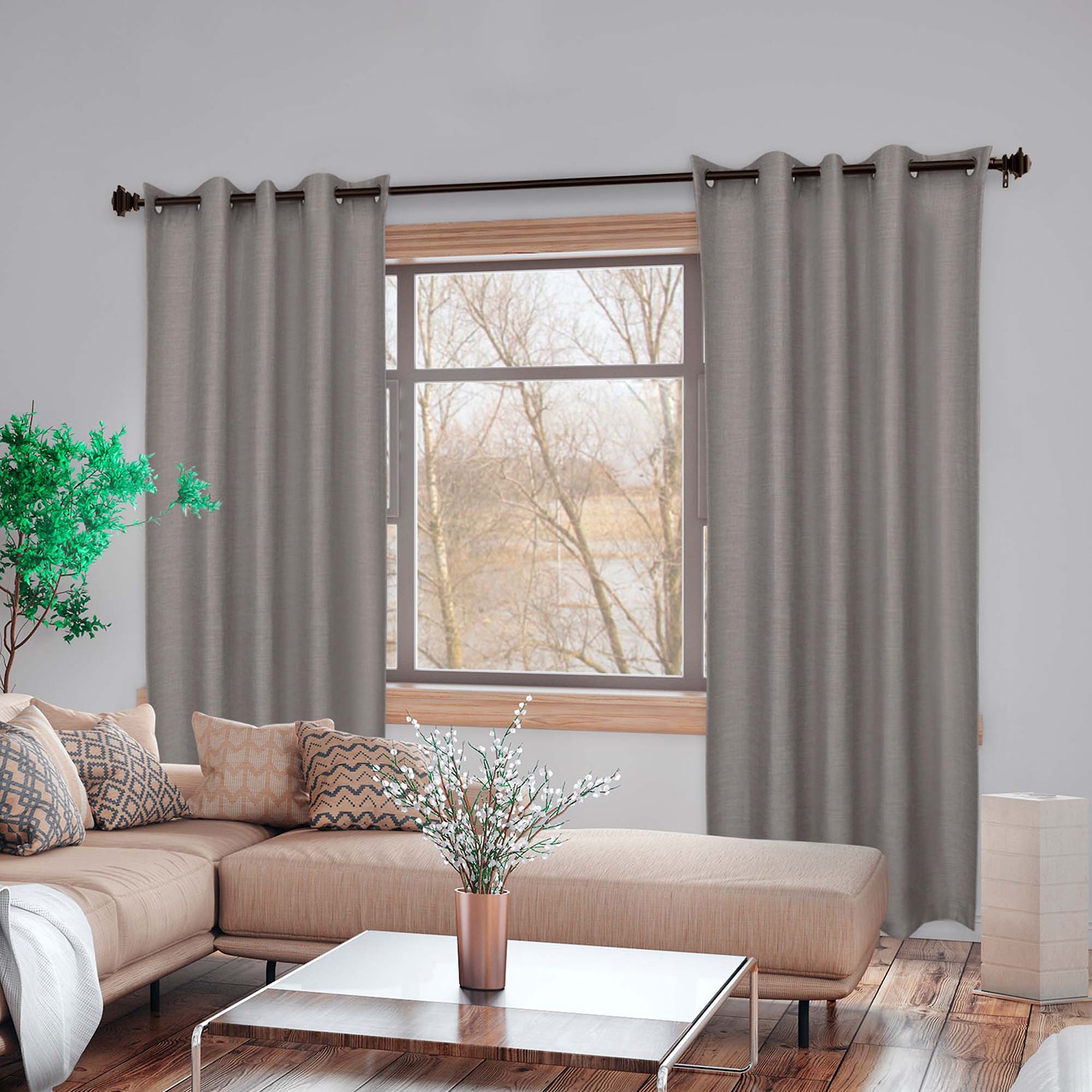 Lumi Home Furnishings Double Curtain Rod