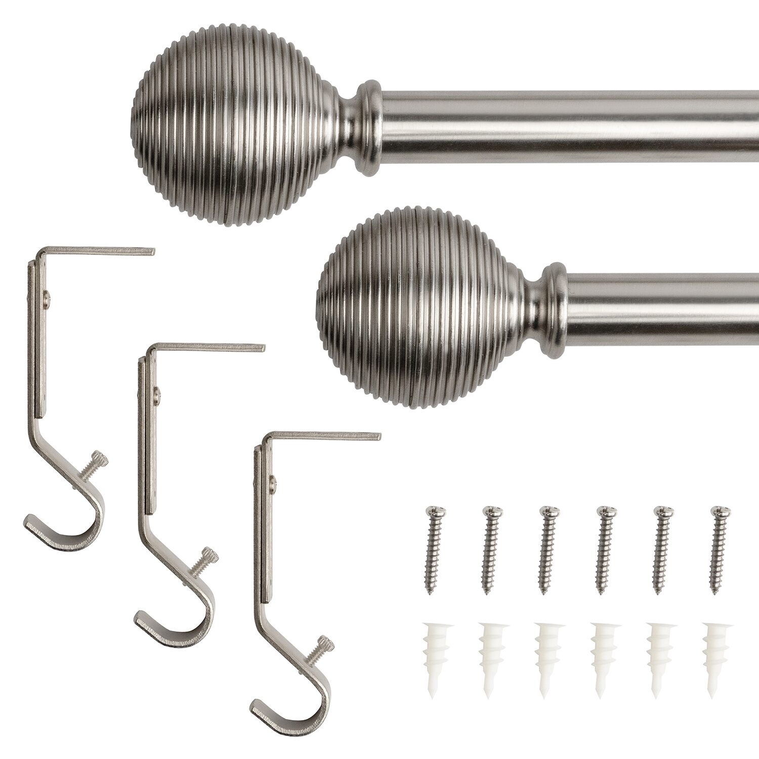 Lumi Home Furnishings 5/8 Adjustable Curtain Rod