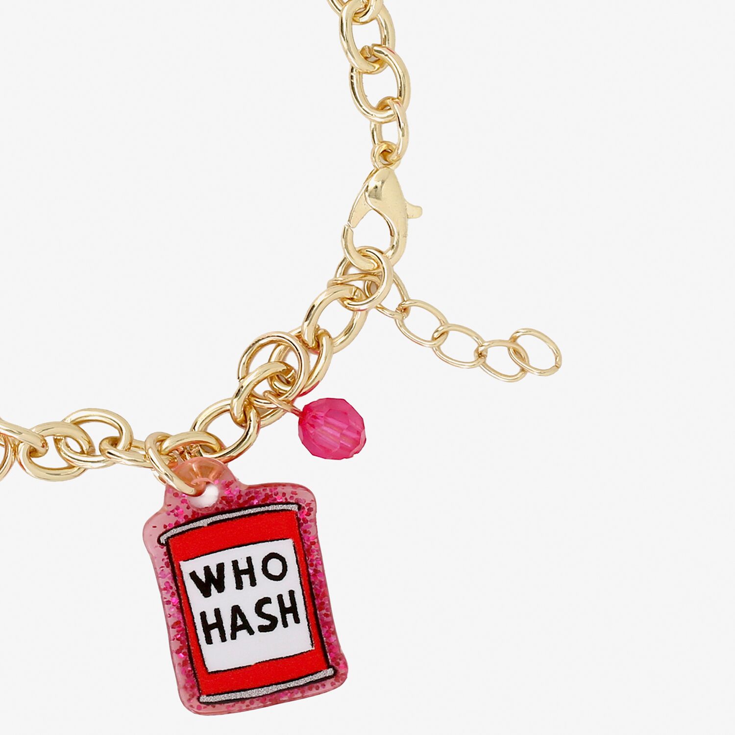 Womens Multi Color Grinch Charm Bracelet