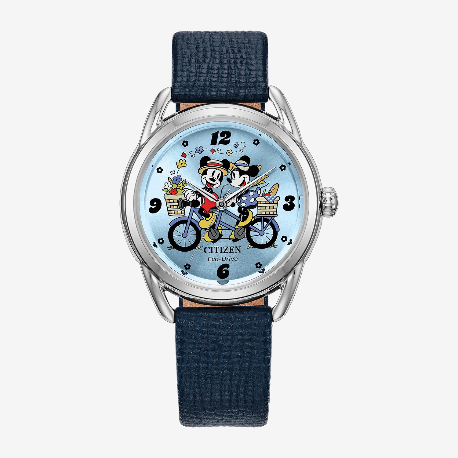 Citizen Womens Blue Leather Strap Watch Fe7097-05w