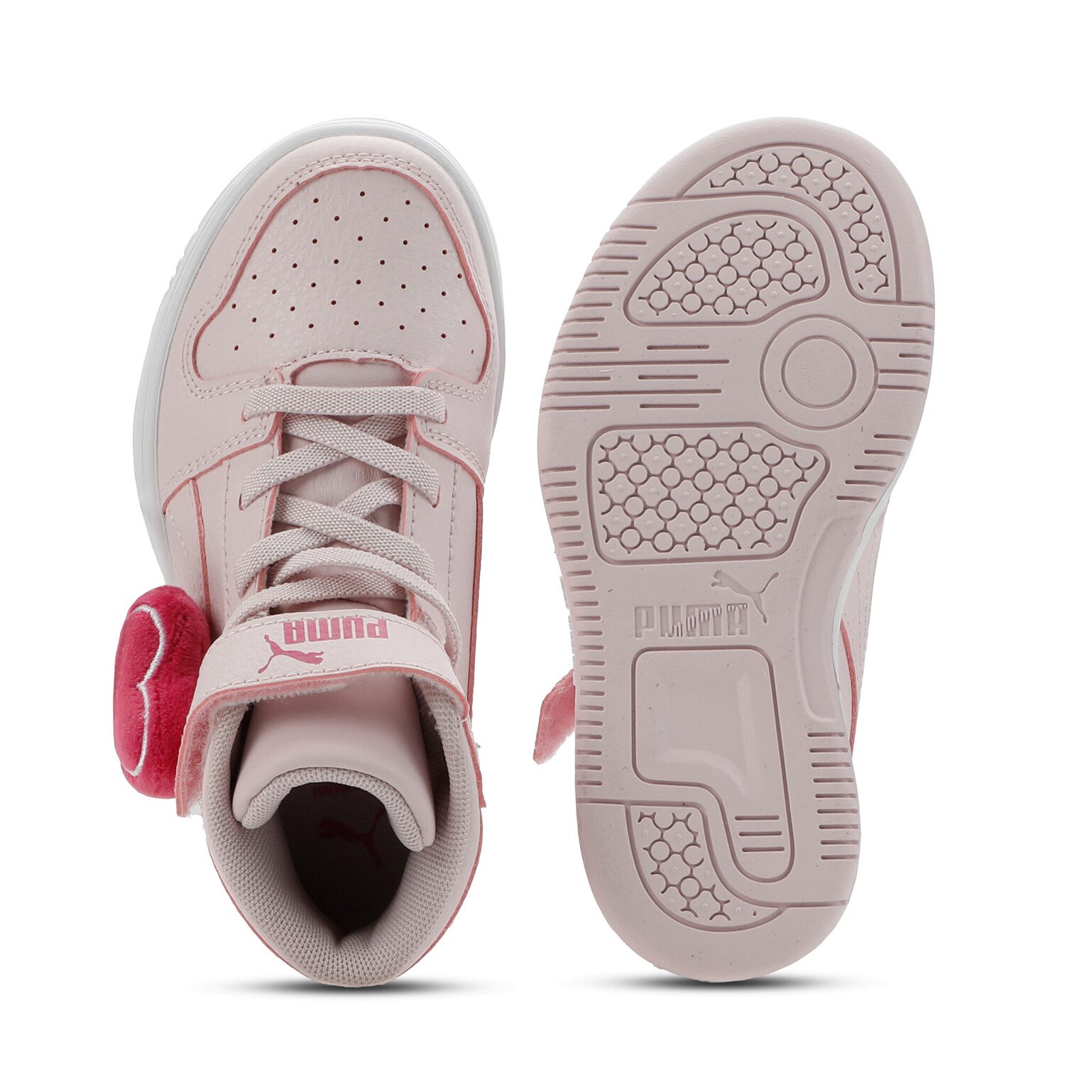 PUMA Rebound Layup Plush V Little Kid Girls Basketball Shoes