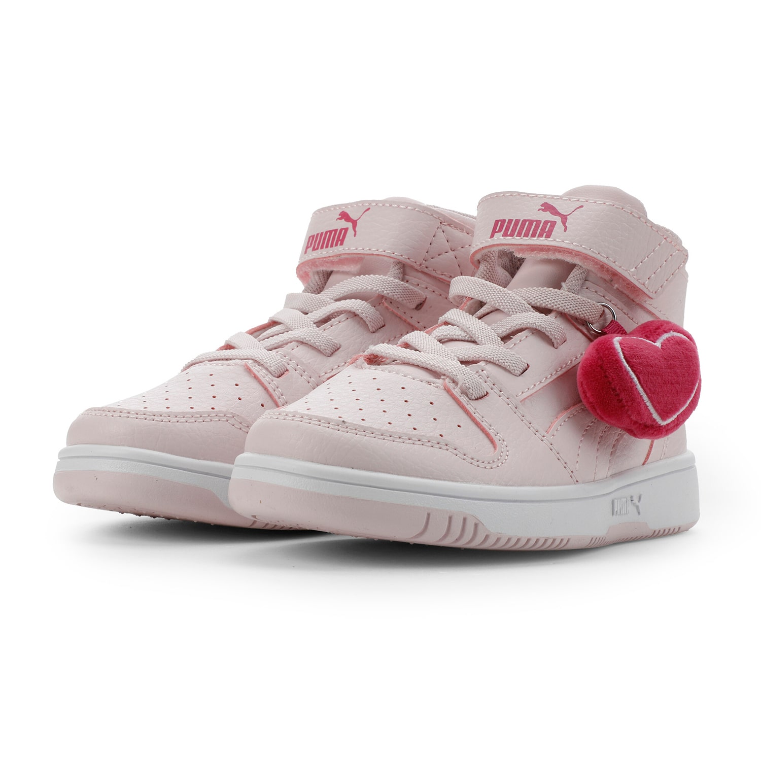 PUMA Rebound Layup Plush V Little Kid Girls Basketball Shoes