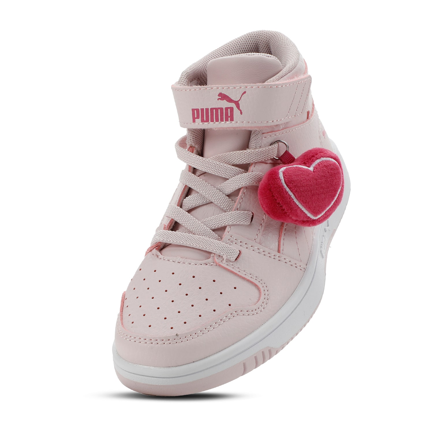 PUMA Rebound Layup Plush V Little Kid Girls Basketball Shoes