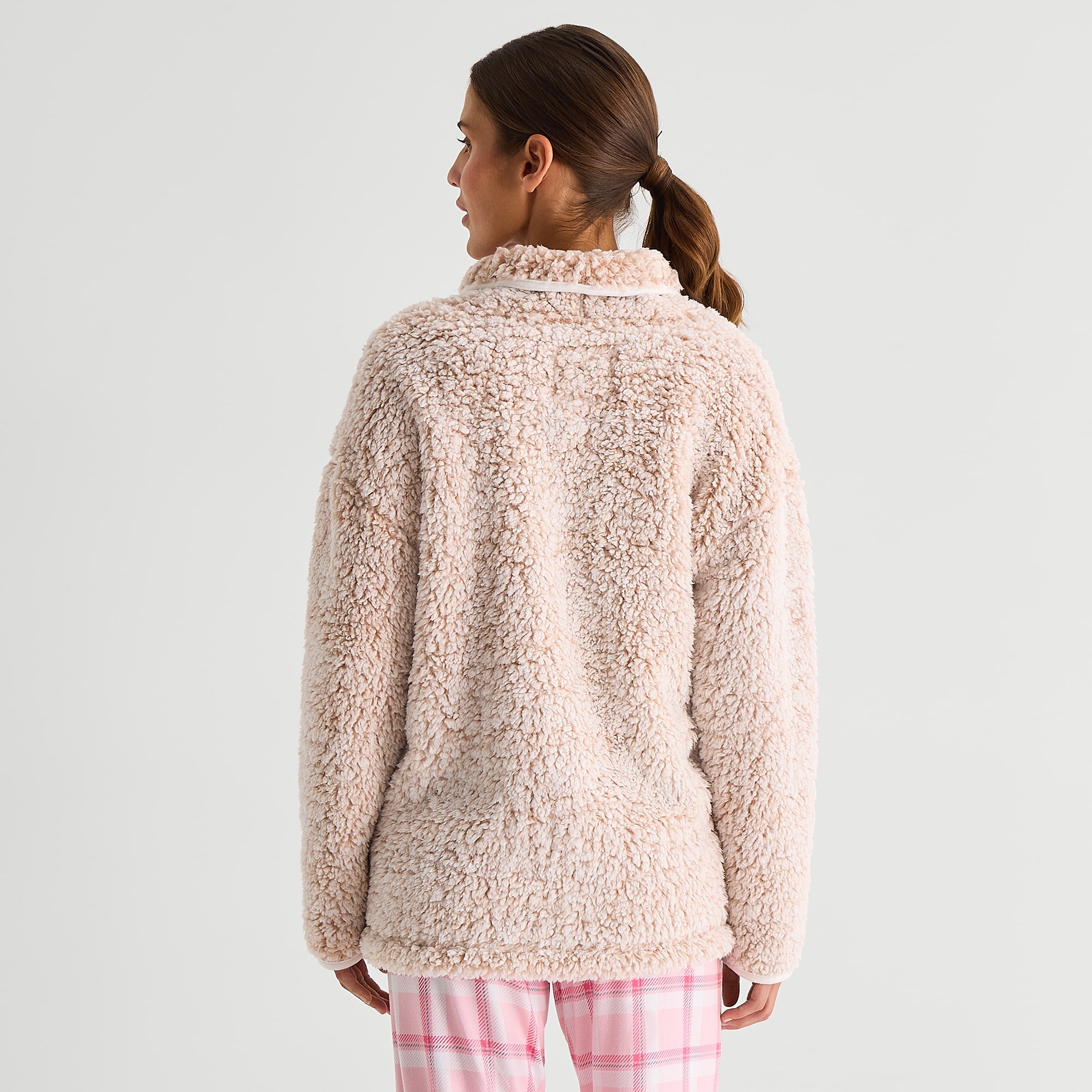 Cuddl Duds Womens Short Length Long Sleeve Robe