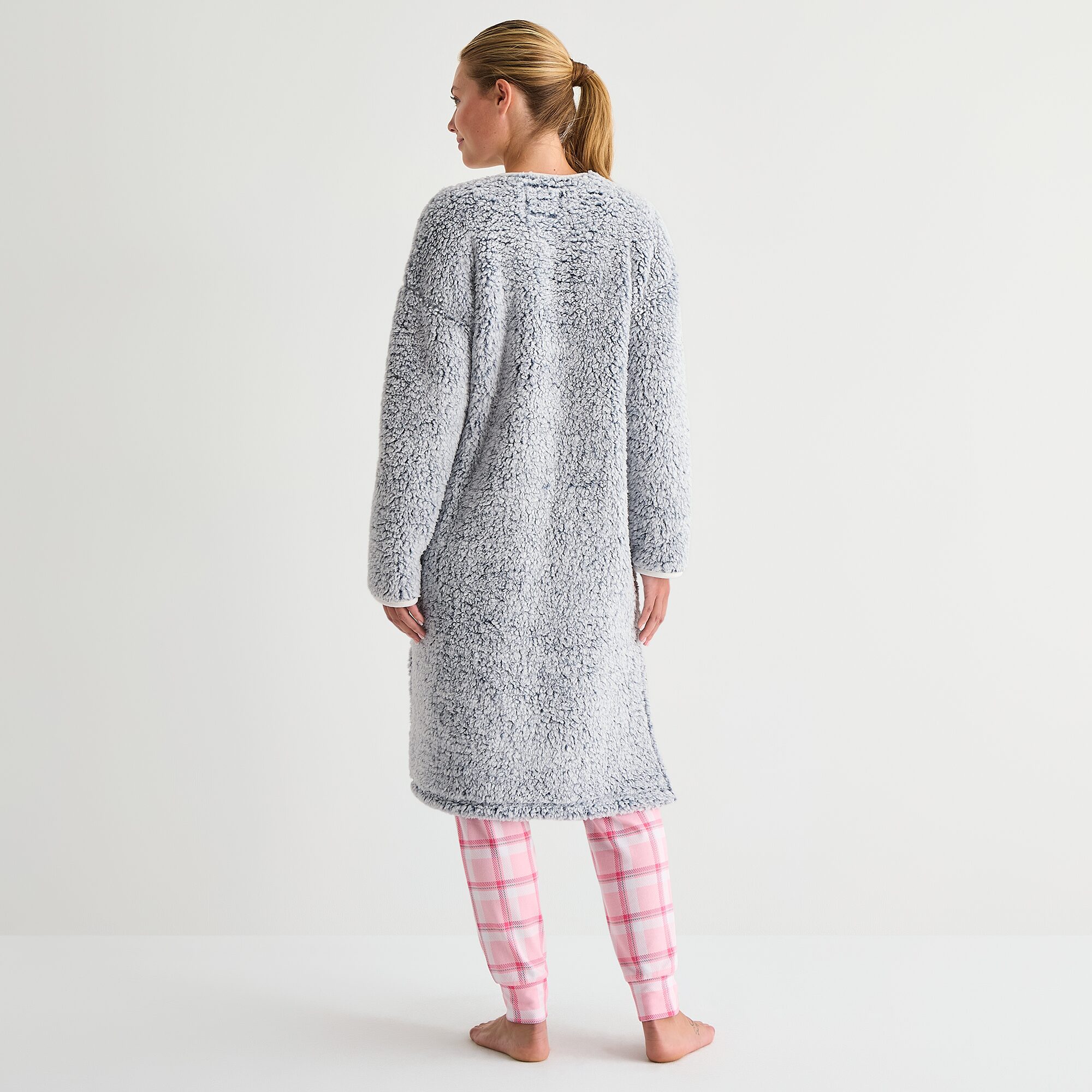 Cuddl Duds Womens Mid Length Long Sleeve Robe
