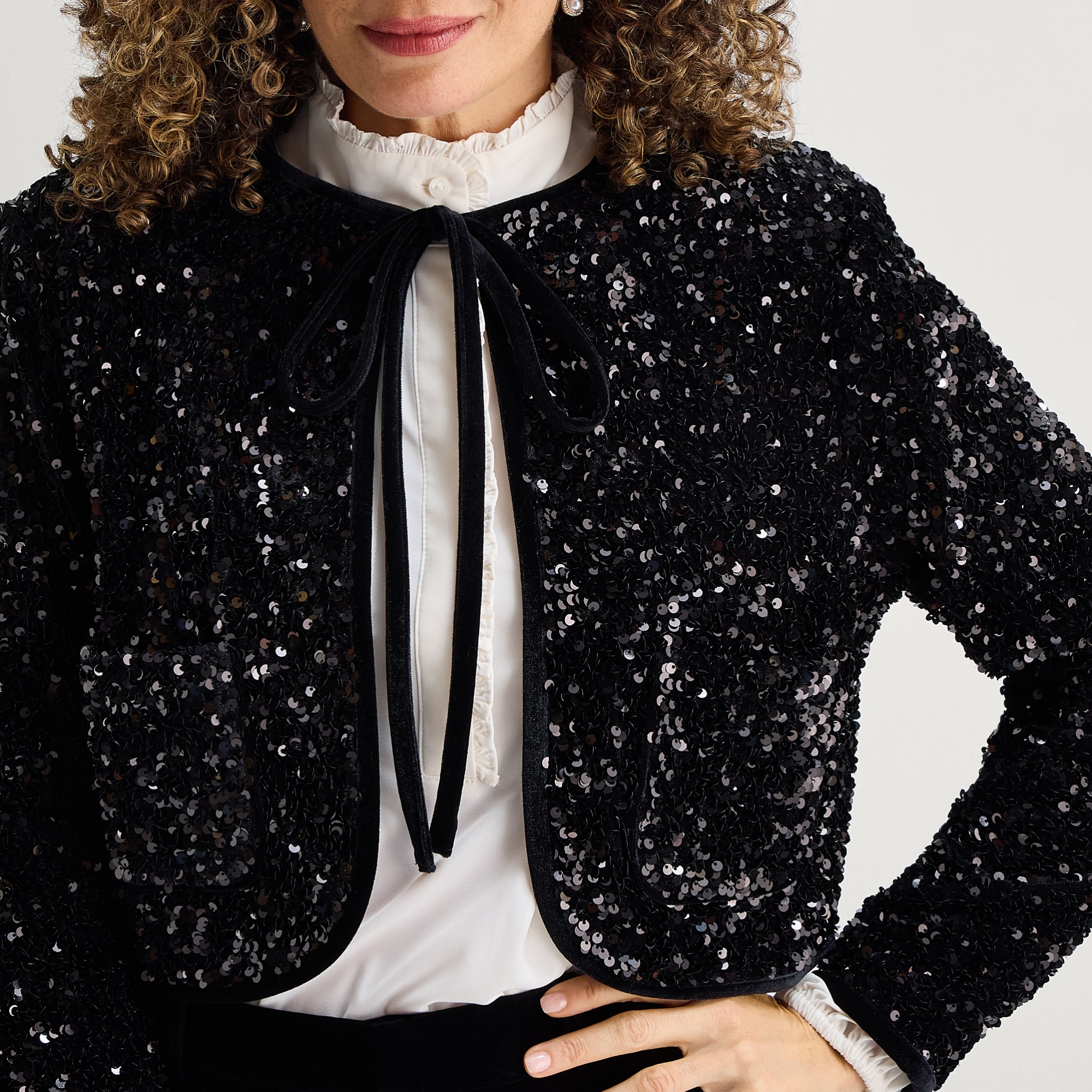 Liz Claiborne Womens Lightweight Cropped Jacket