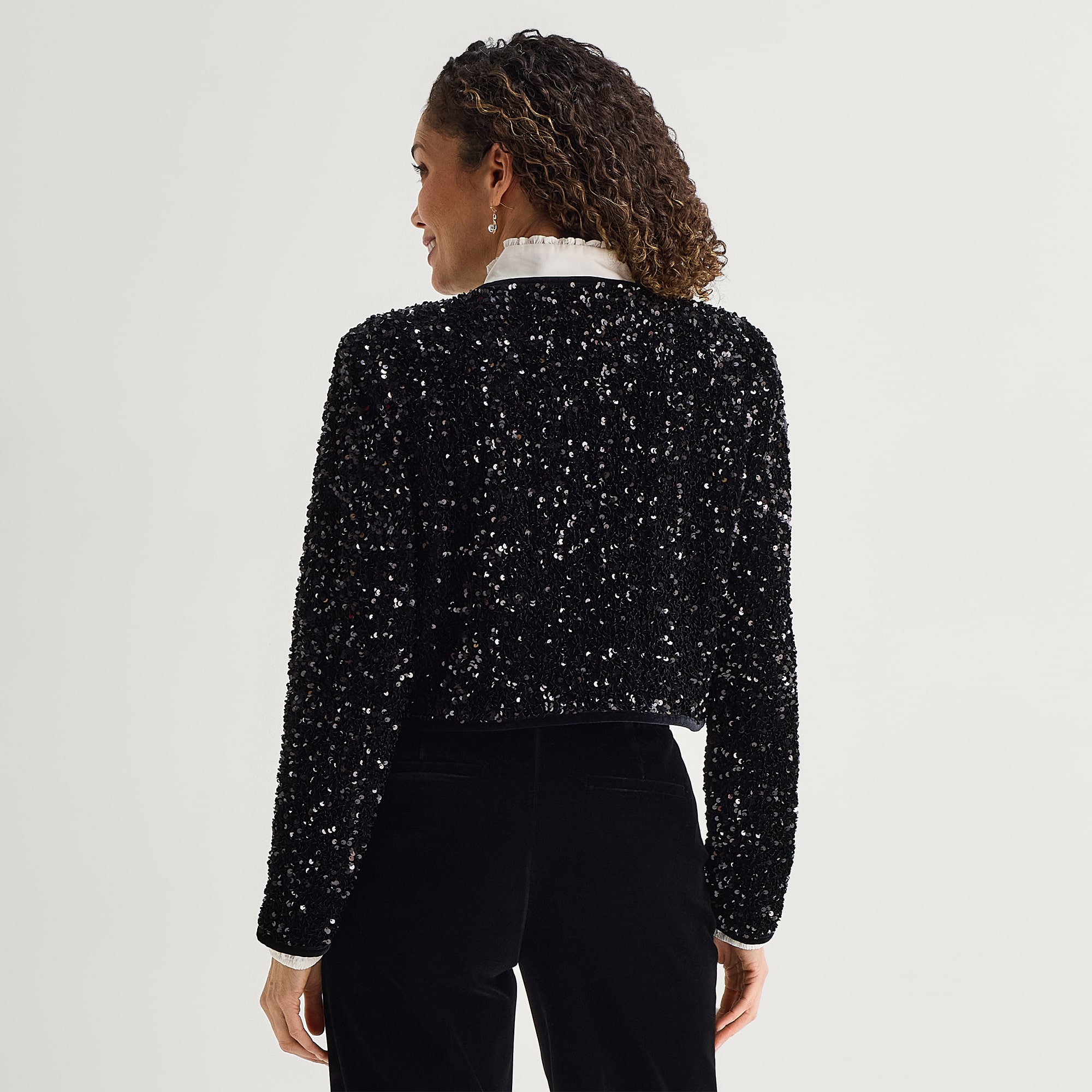 Liz Claiborne Womens Lightweight Cropped Jacket