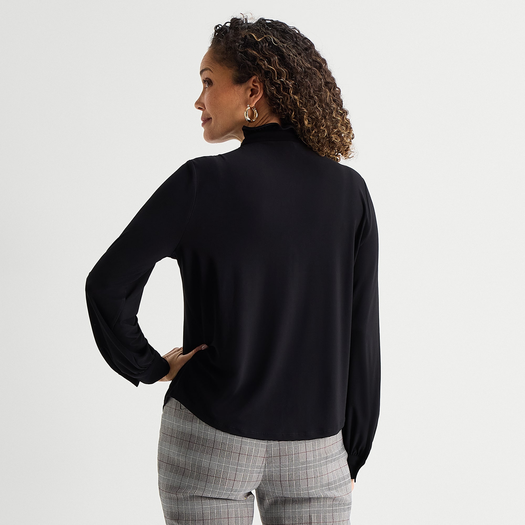 Liz Claiborne Womens Long Sleeve Blouse
