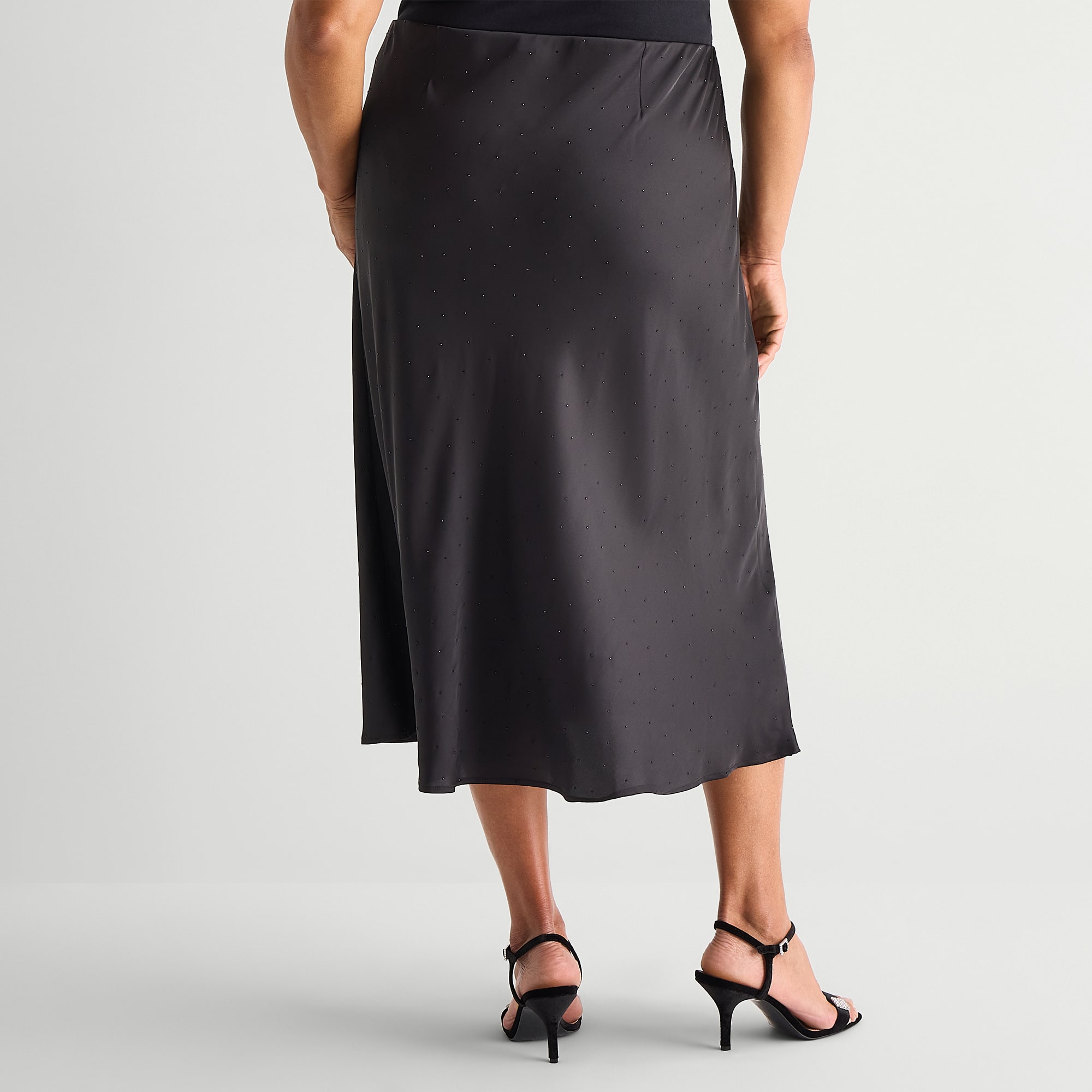 Liz Claiborne Womens Plus Midi A-Line Skirt